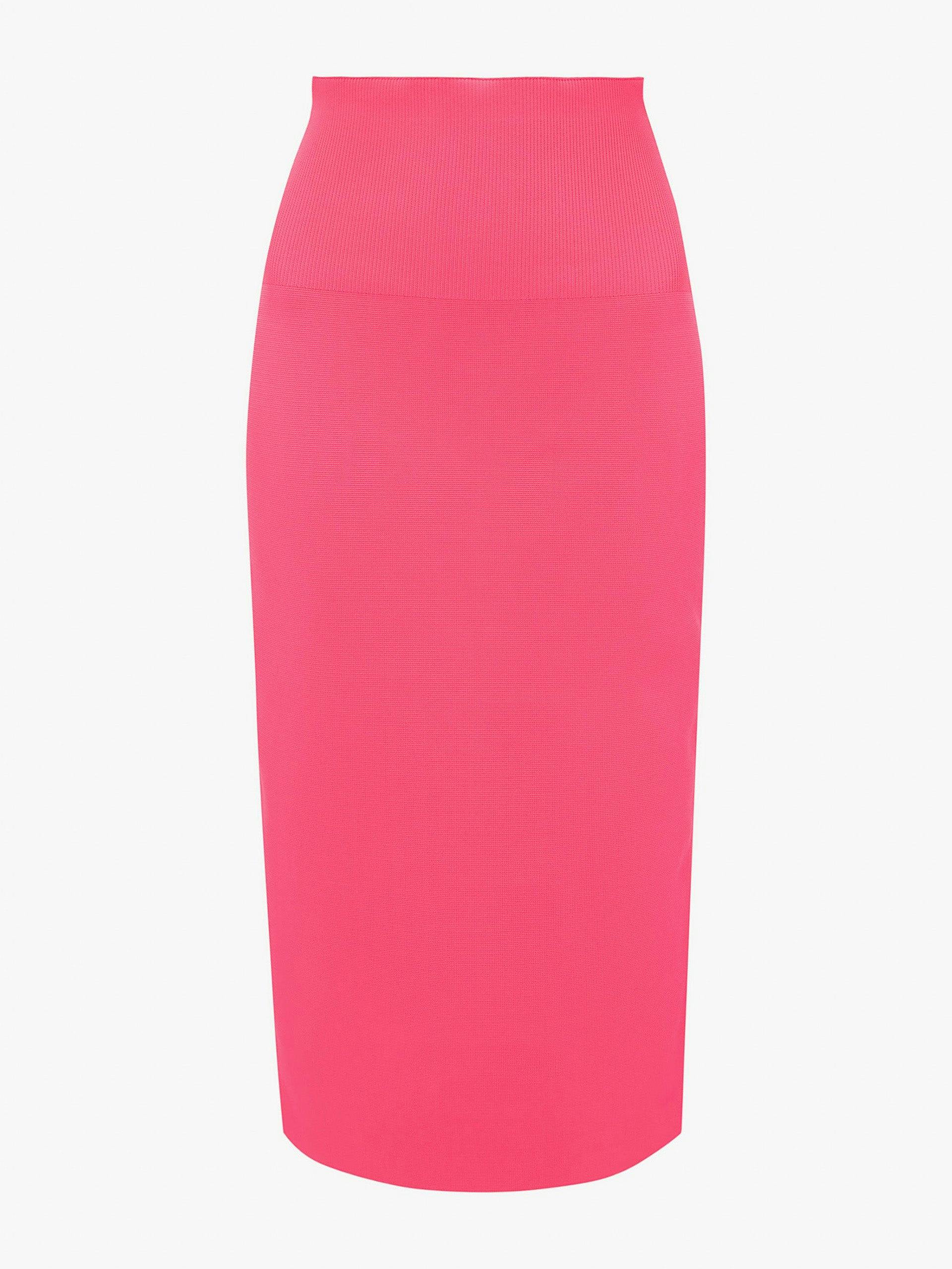 Body fitted midi skirt