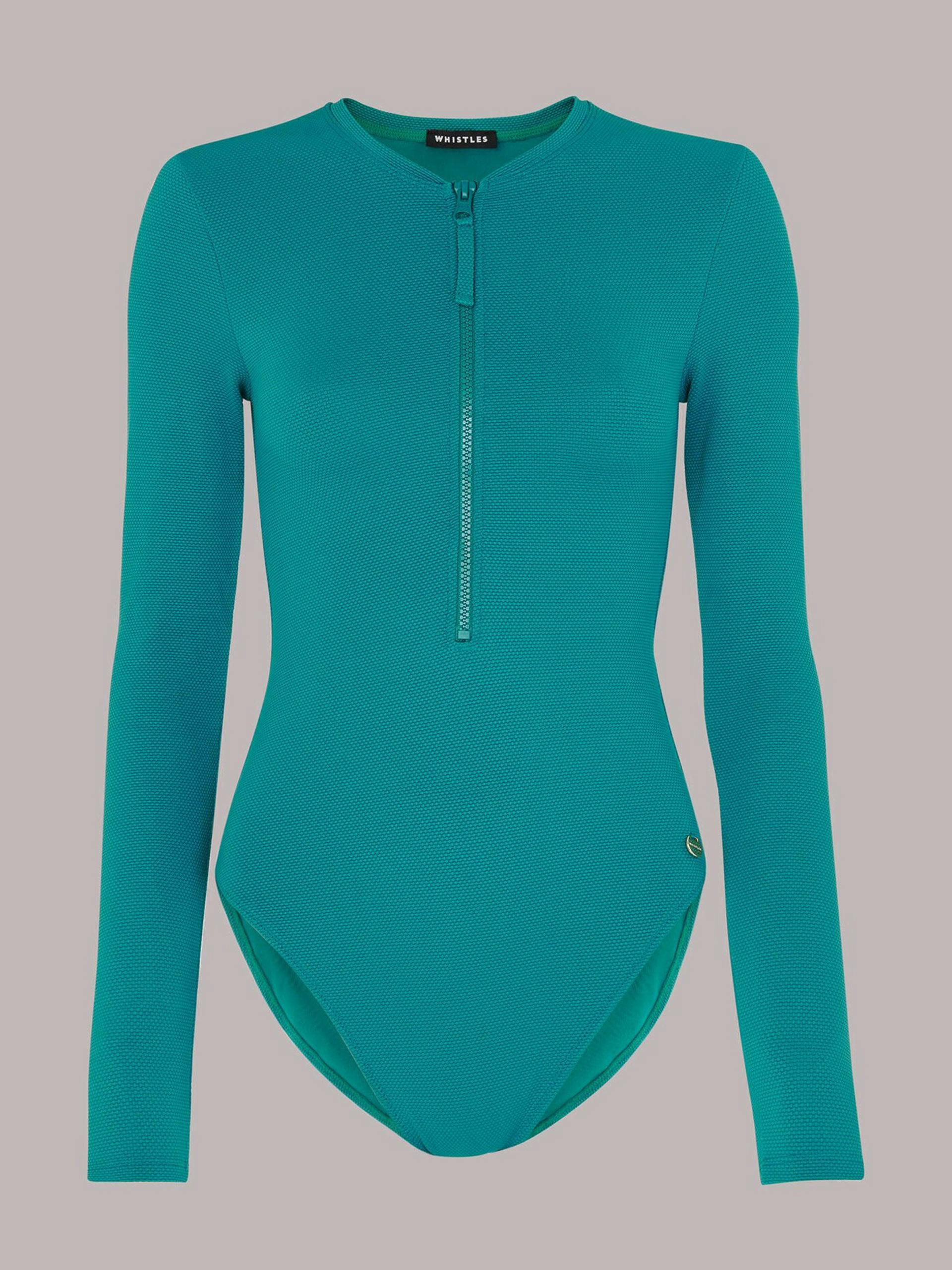 Teal textured swimsuit