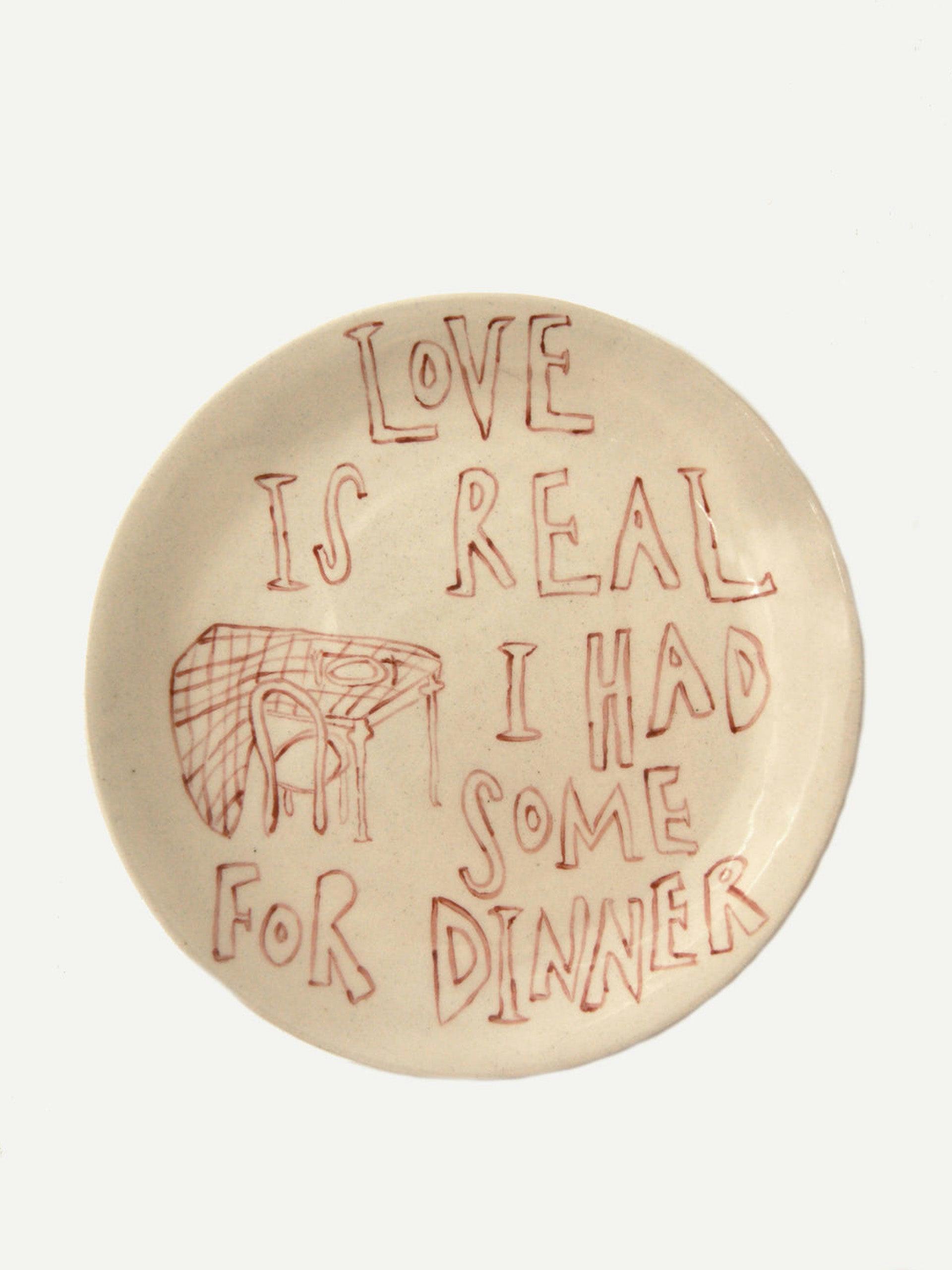 Love is real II plate