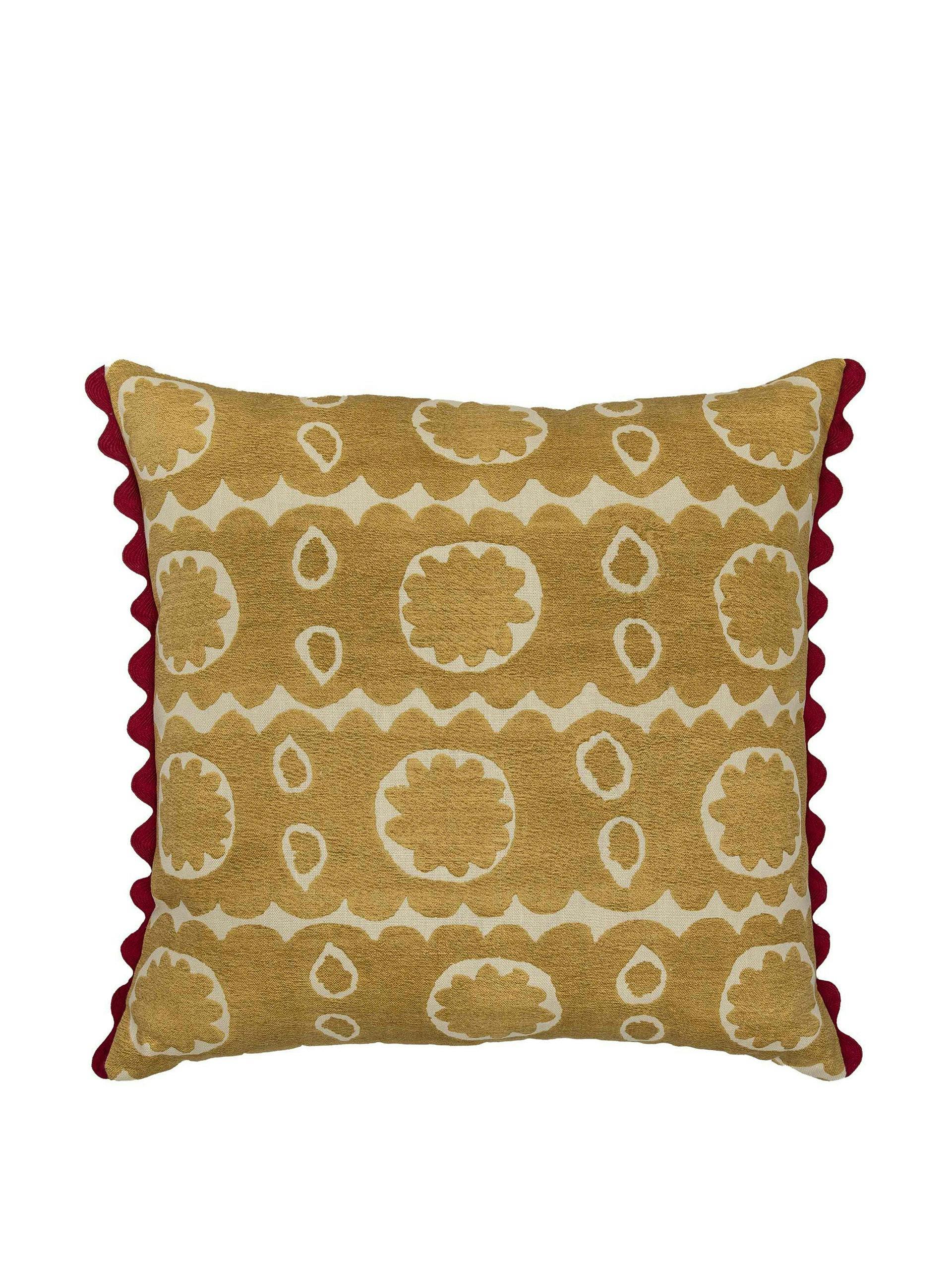 Gold Osborne oversized square cushion