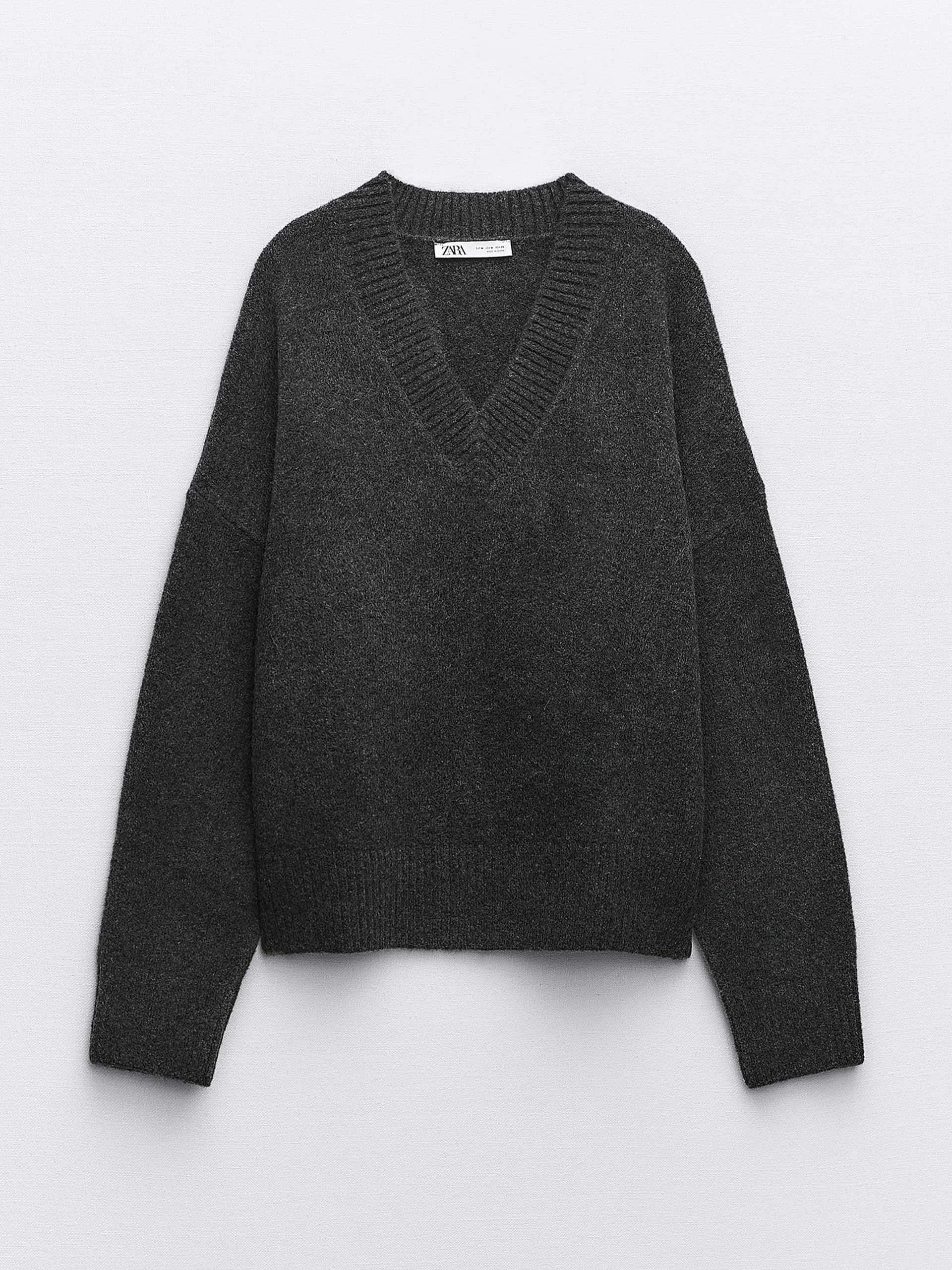 Soft knit grey sweater