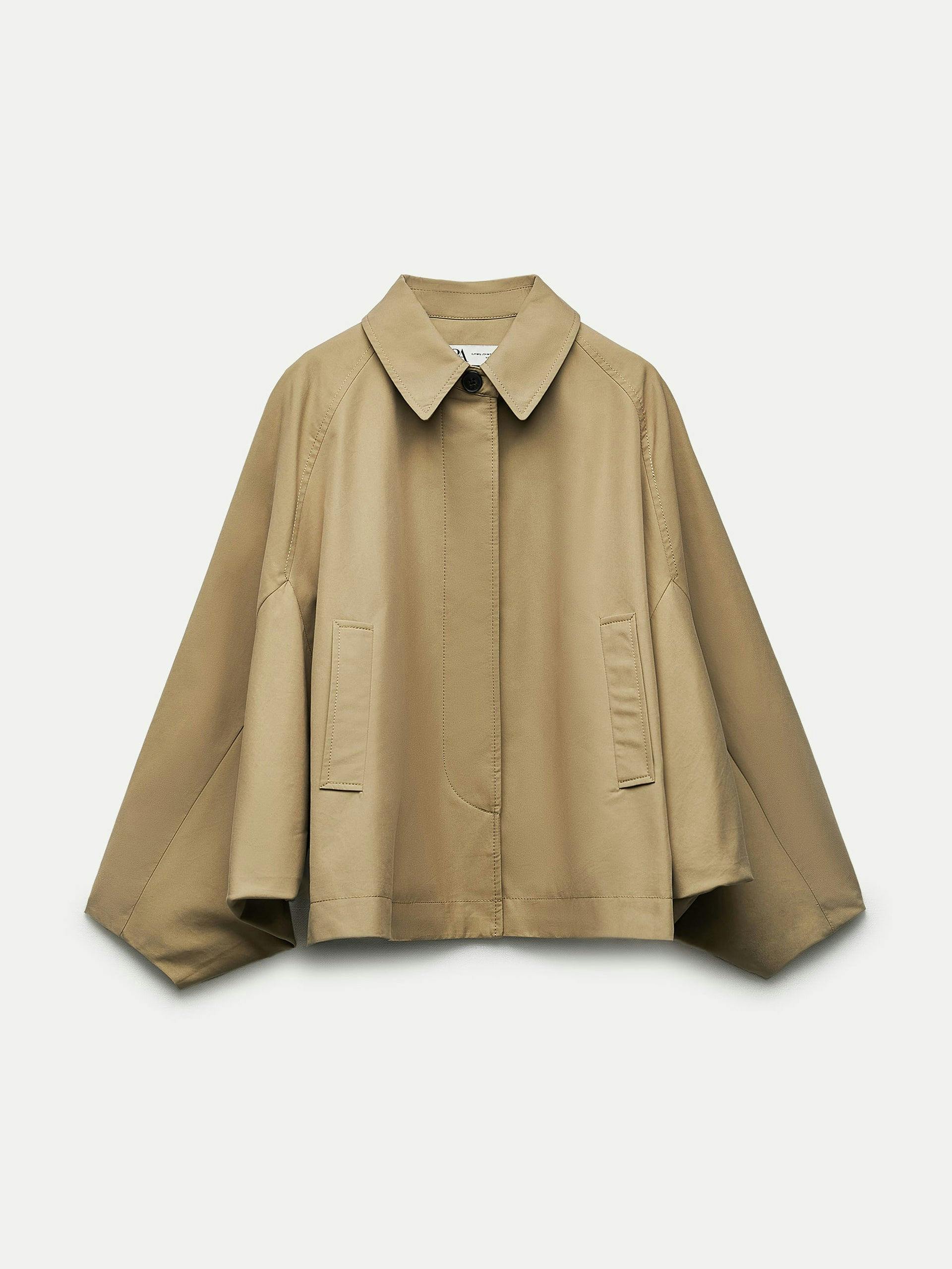 ZZ collection cape trench coat