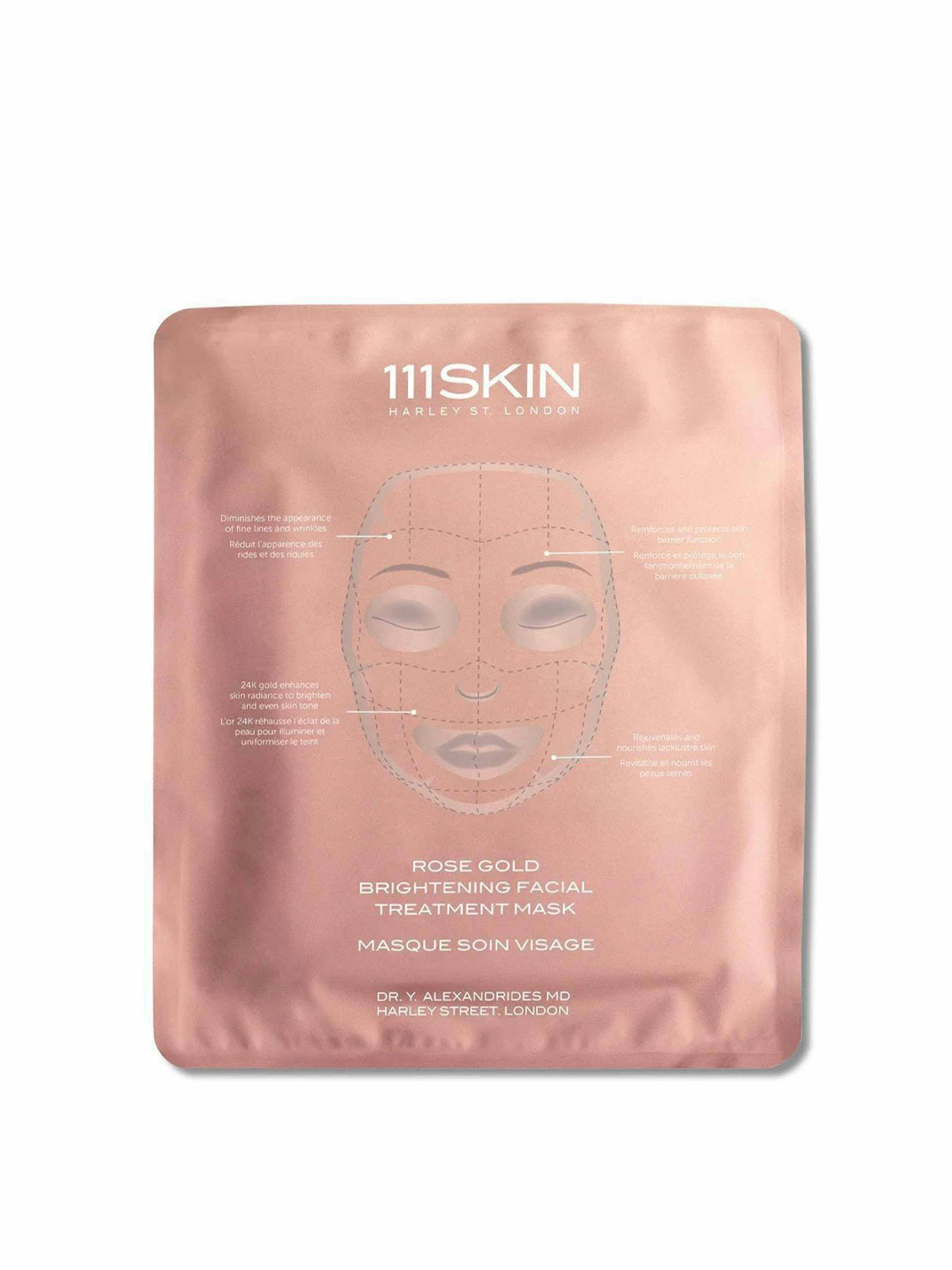Rose-gold brightening facial treatment mask