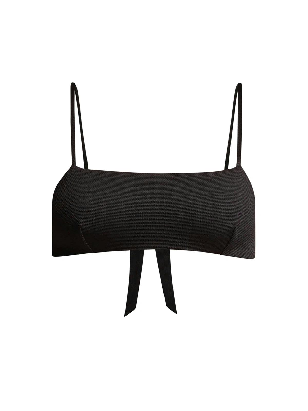 Ana black bikini top