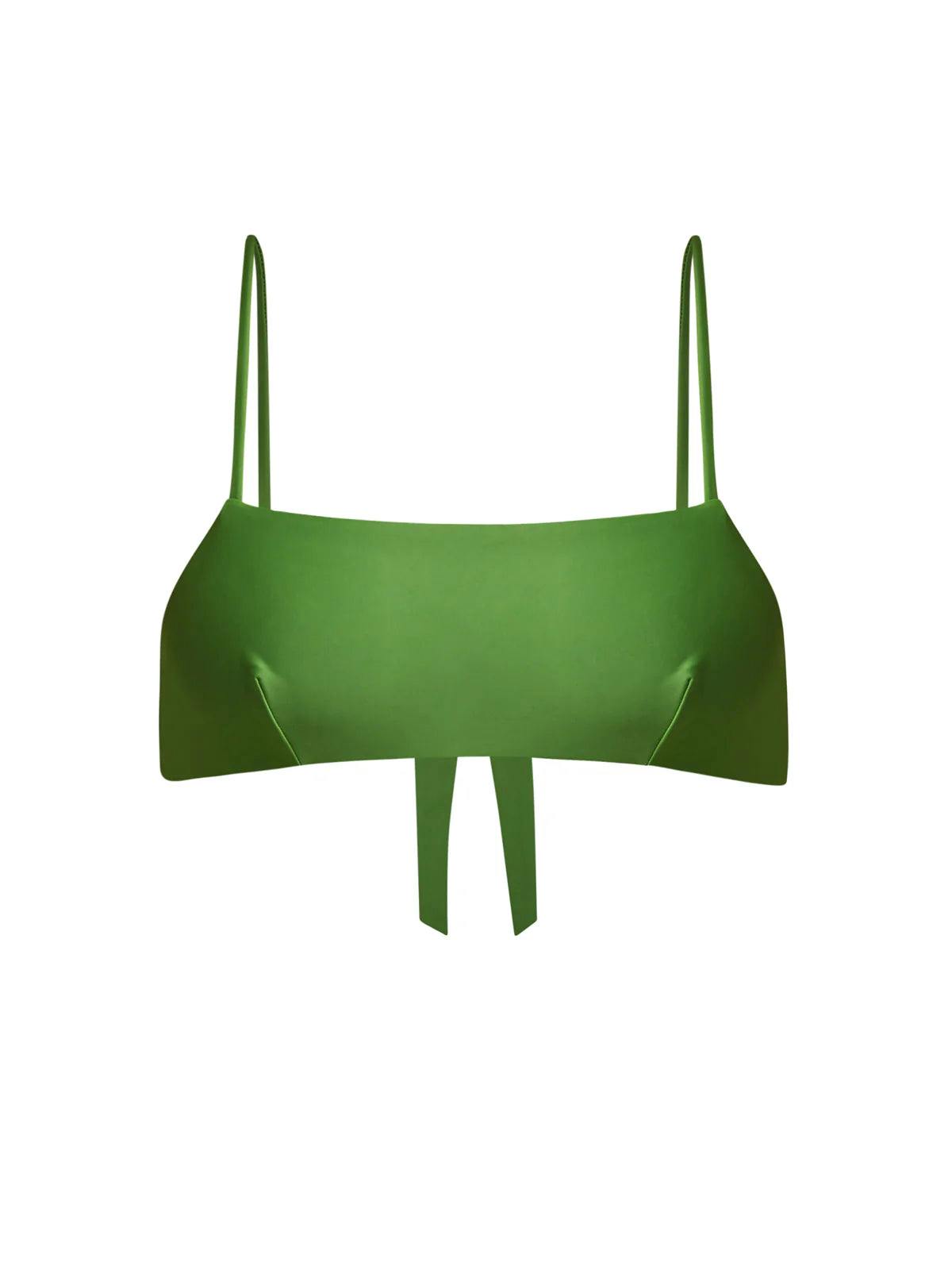 Ana green bikini top