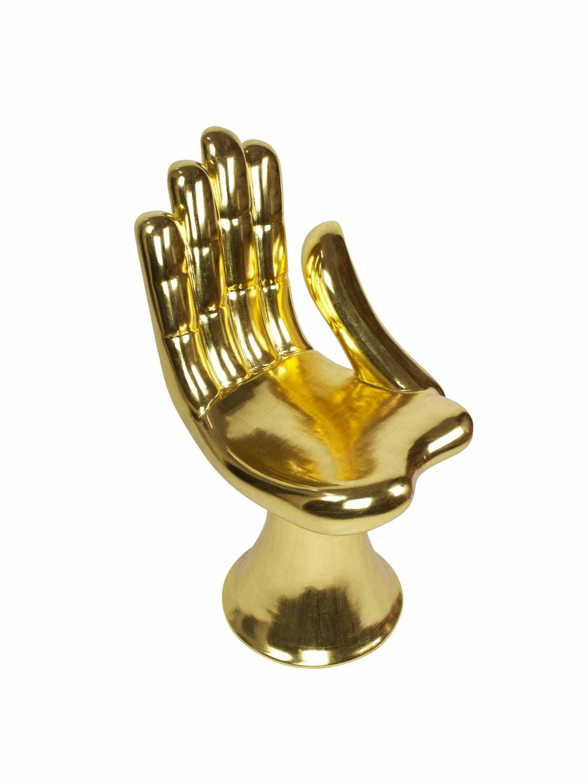 Gold hand chair