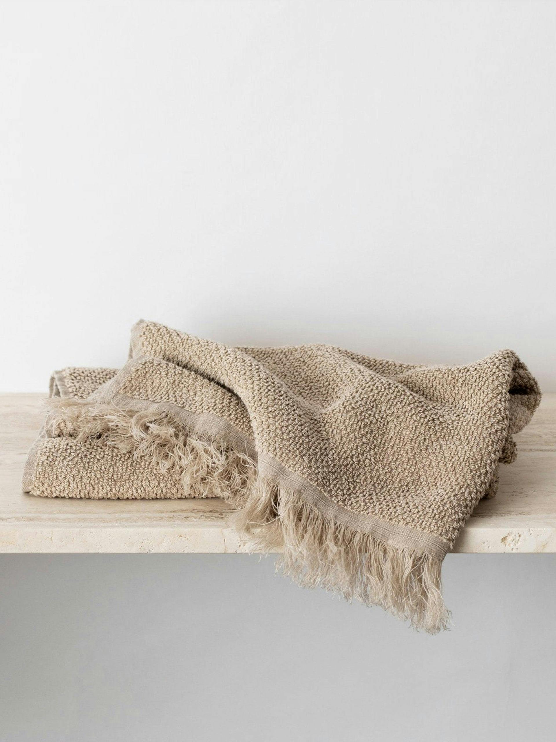 Natural pure linen bath towel