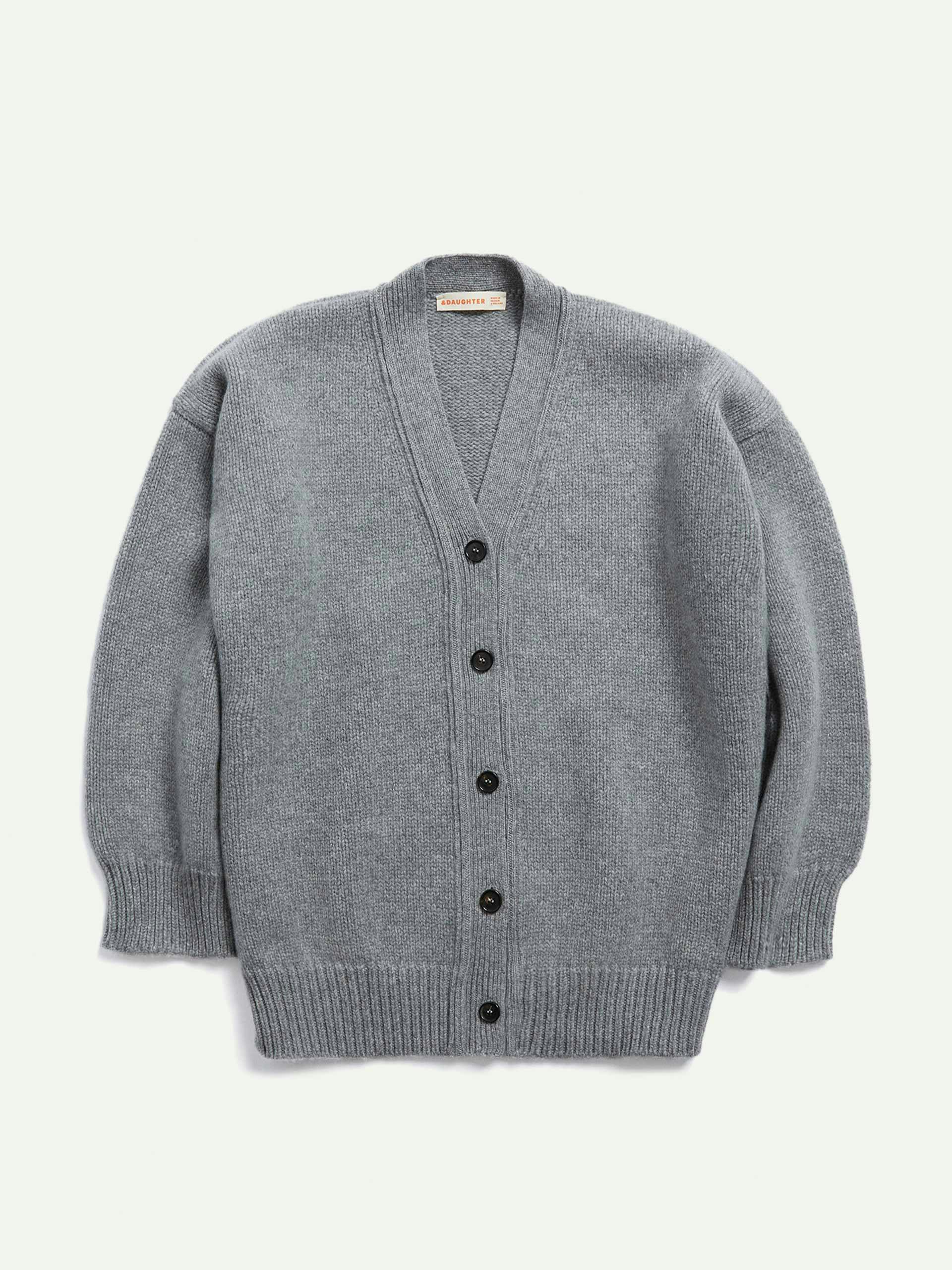 Grey Caragh Geelong chunky slouch cardigan