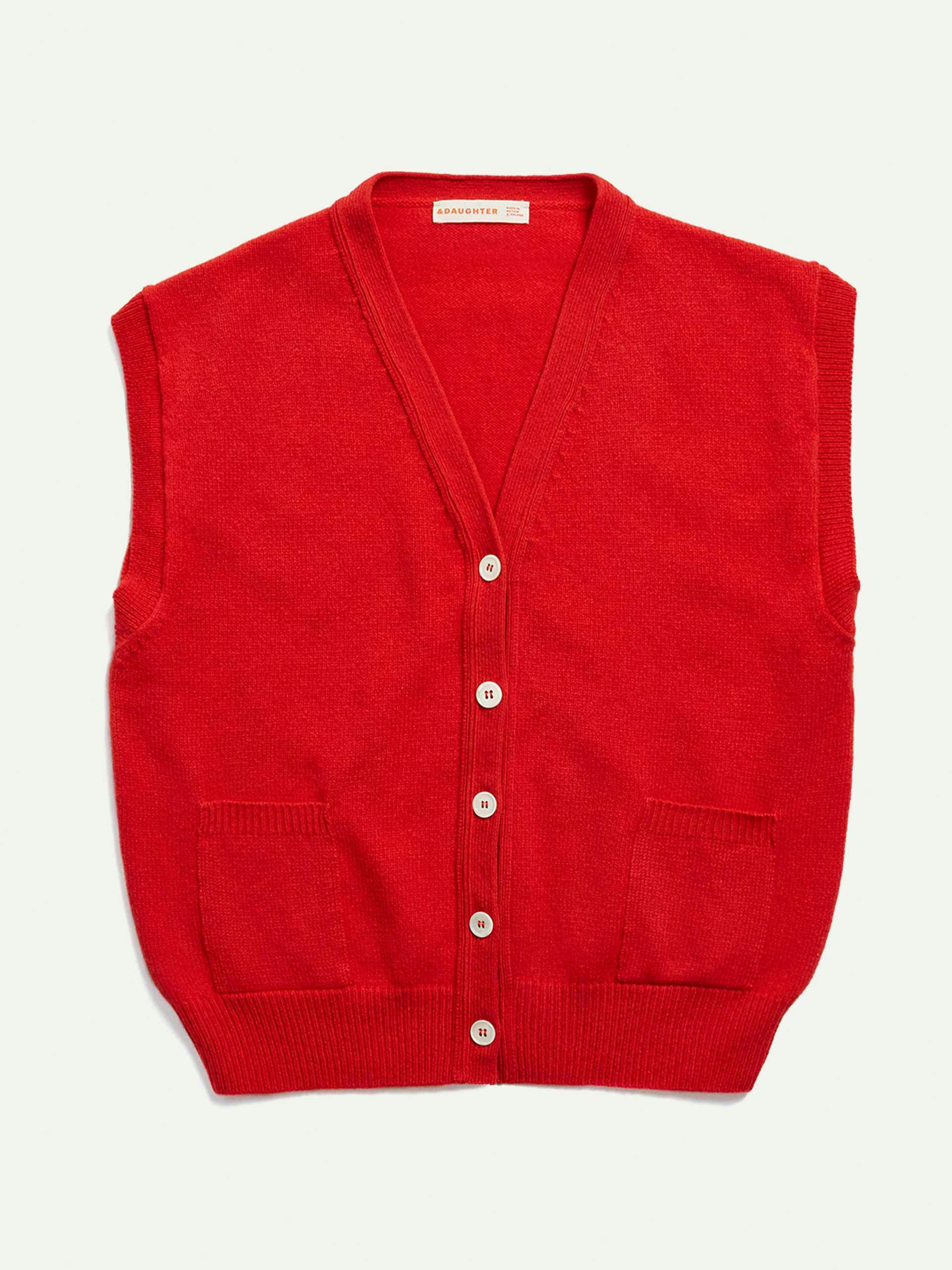 Red Wexford pocket waistcoat