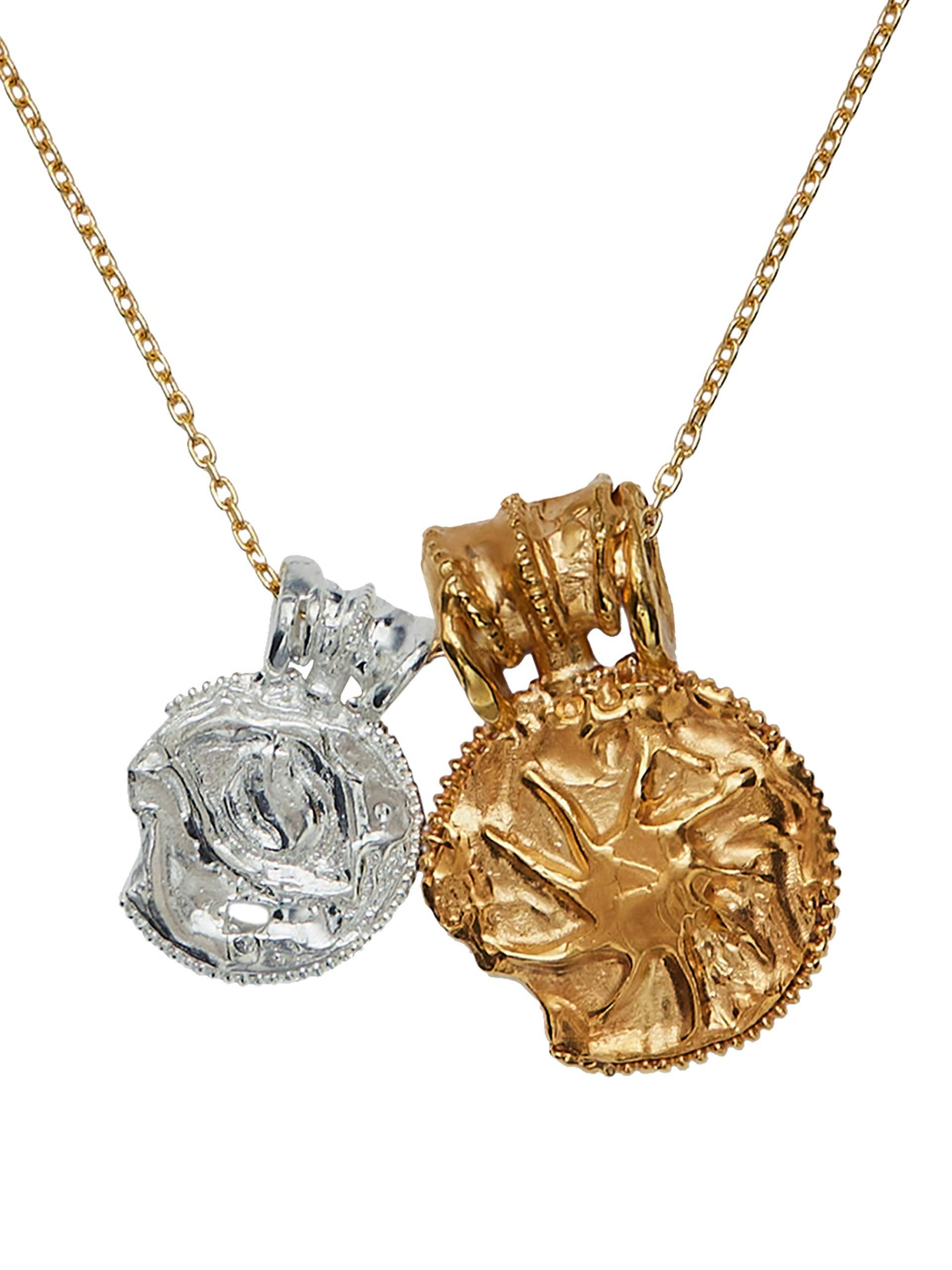 Silver and gold Illuminated Horizon necklace