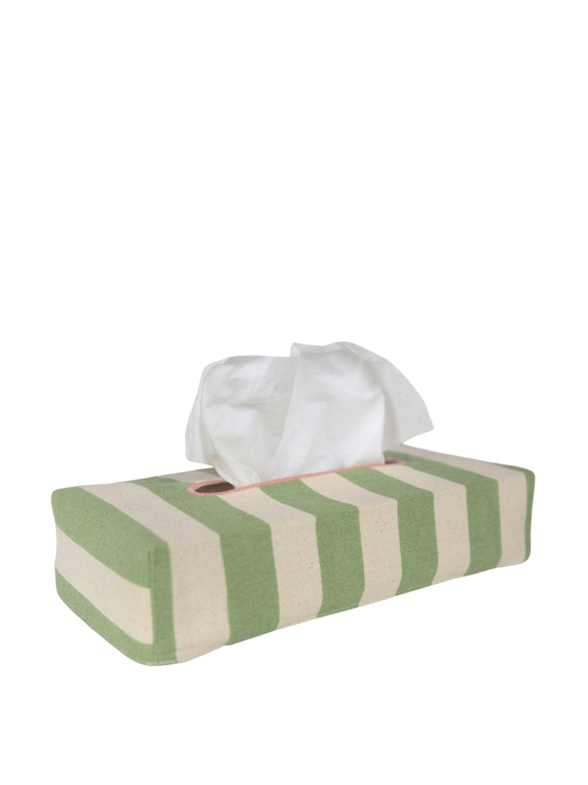 Skinny Tangier Stripe tissue box cover