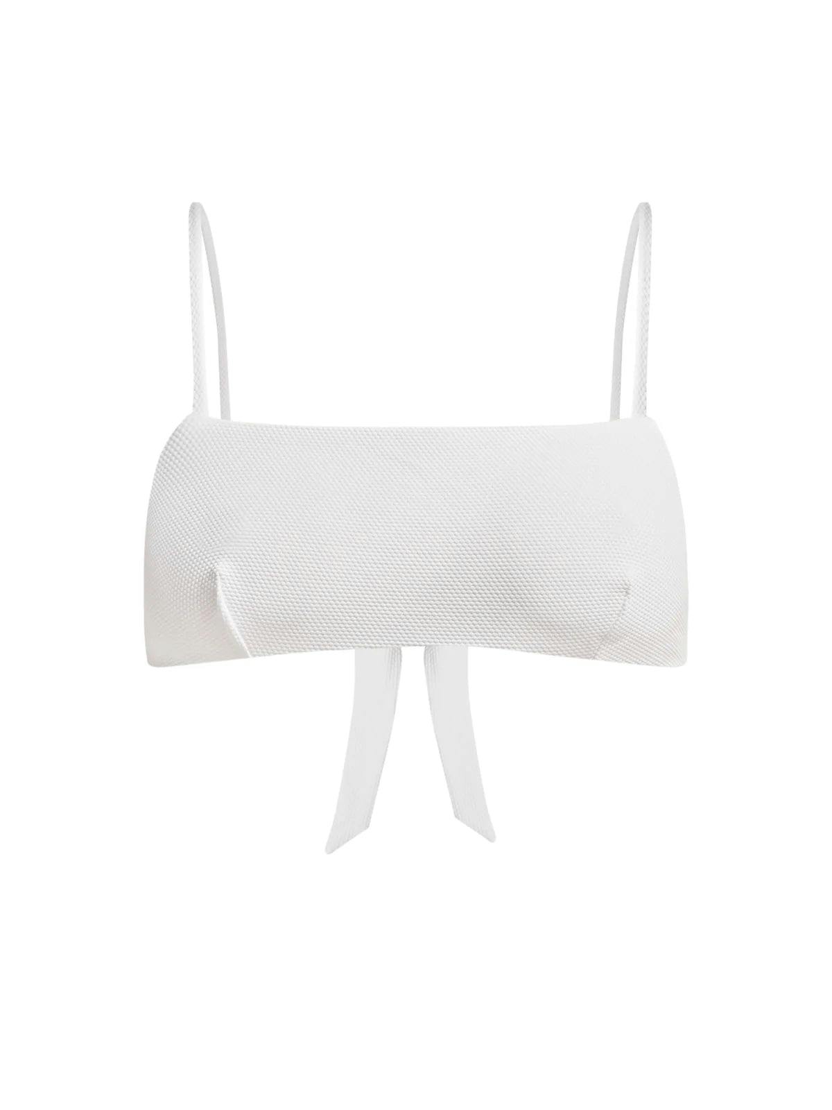 Ana white bikini top