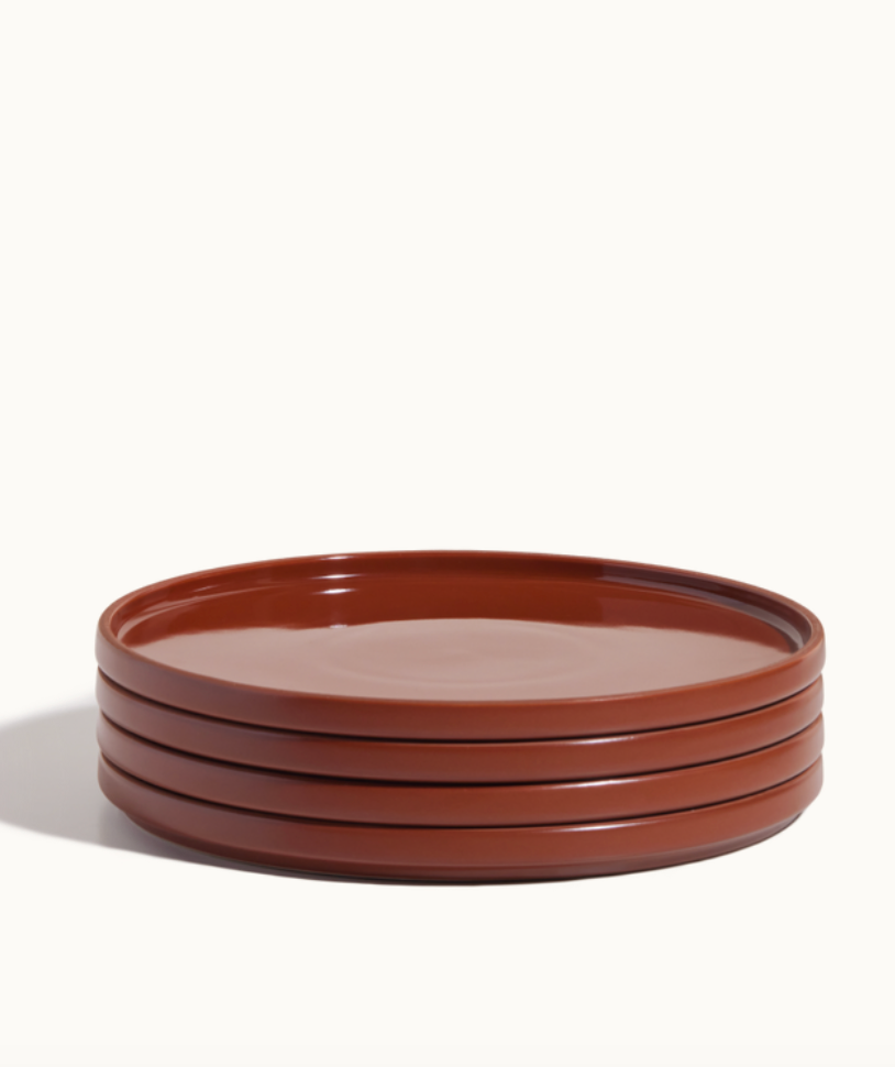 Glazed ceramic Full Plates (set of 4)