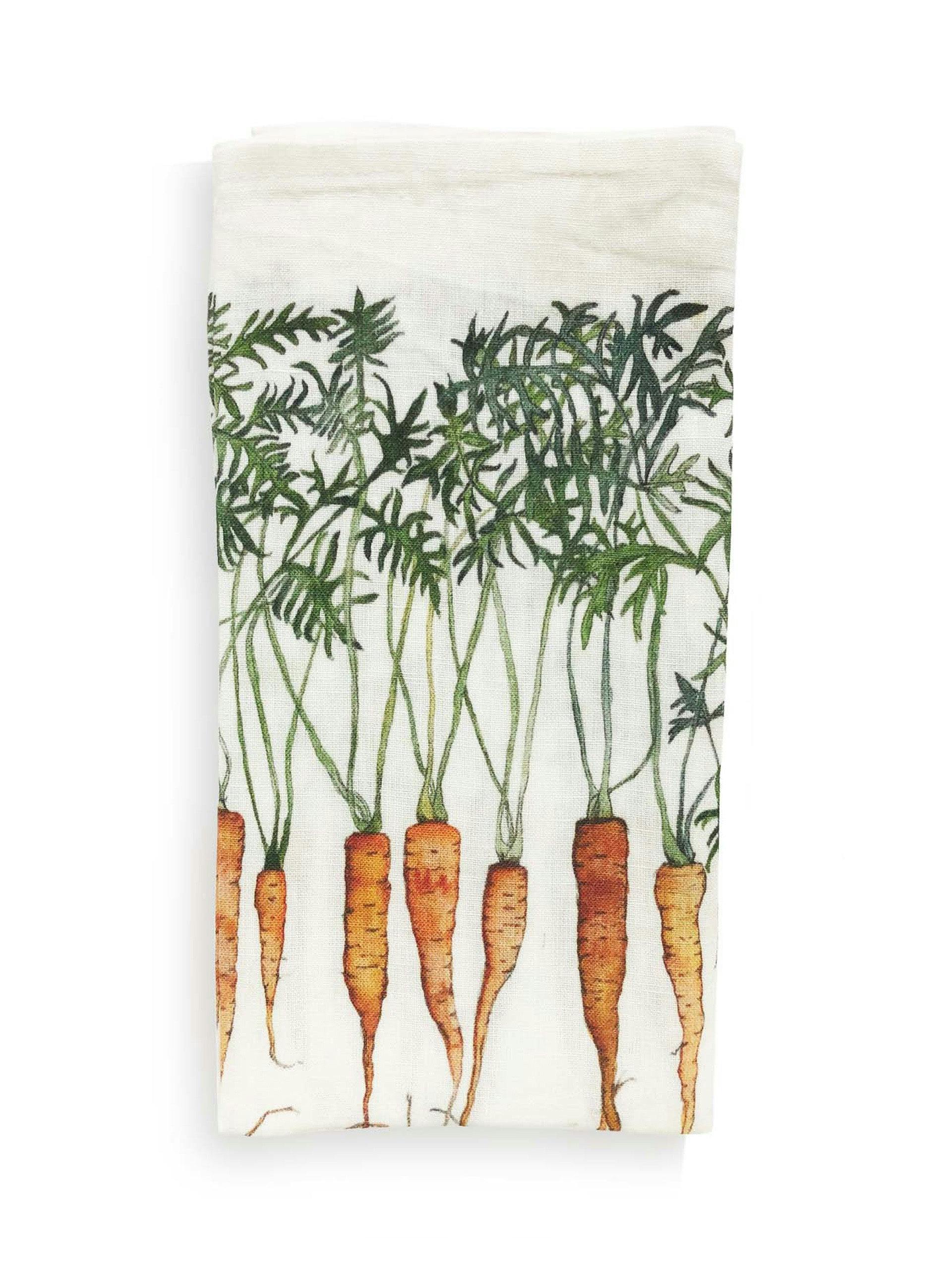 Carrots linen napkin