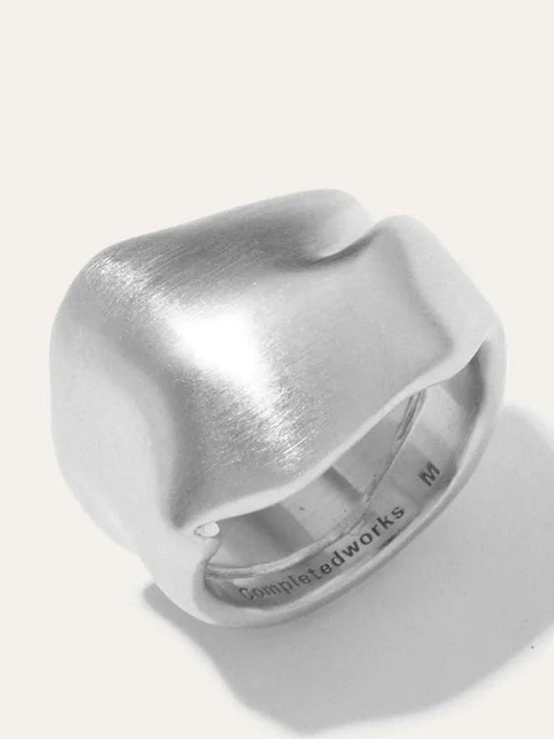 "The Best Place to be a Puffin" platinum plated ring