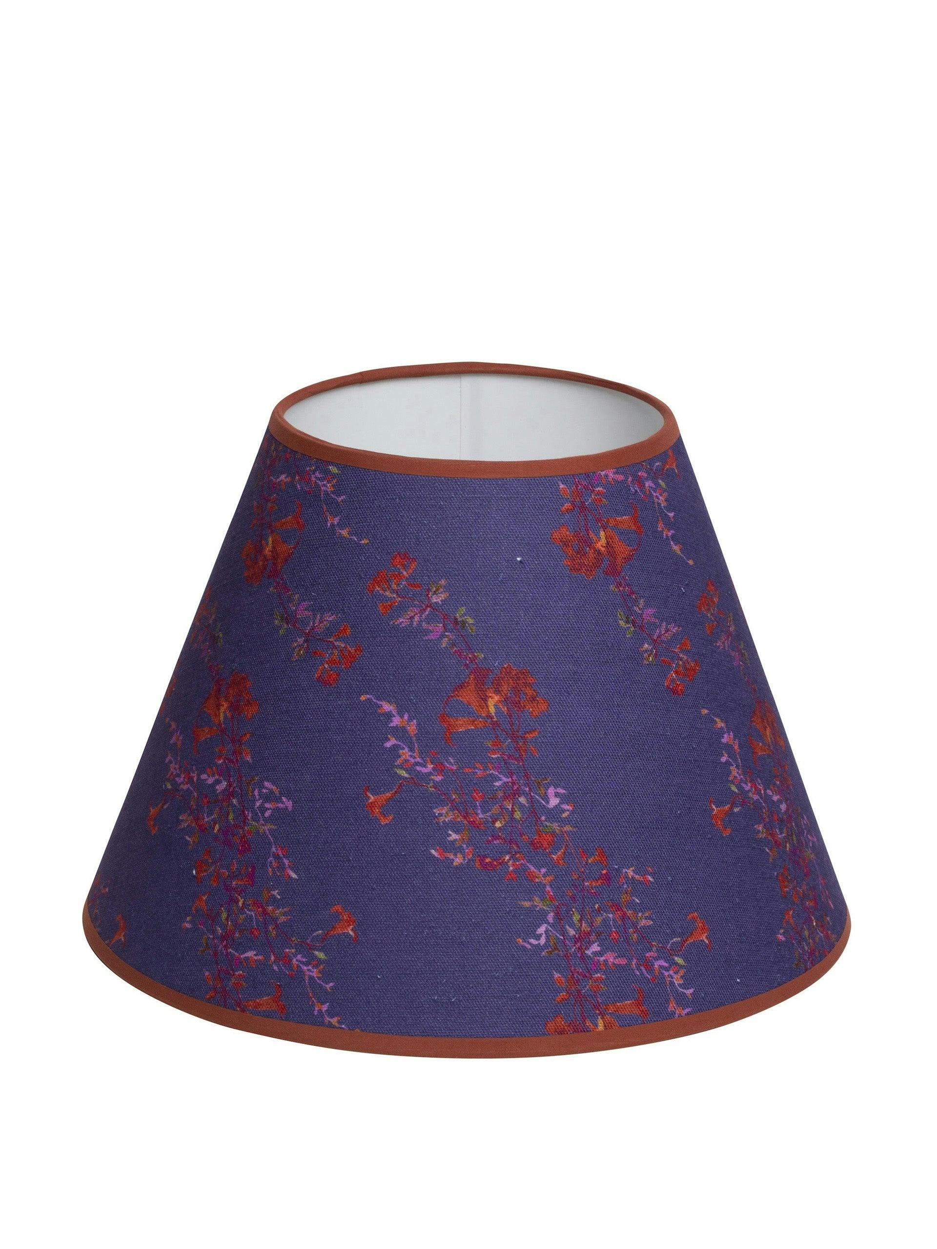 Purple linen Lampshade