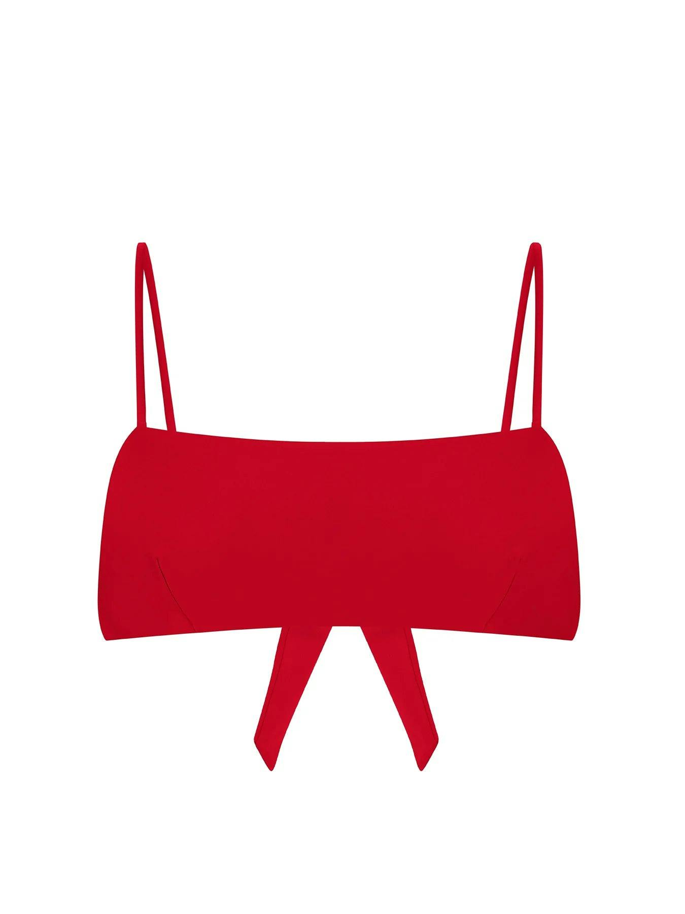 Ana red bikini top
