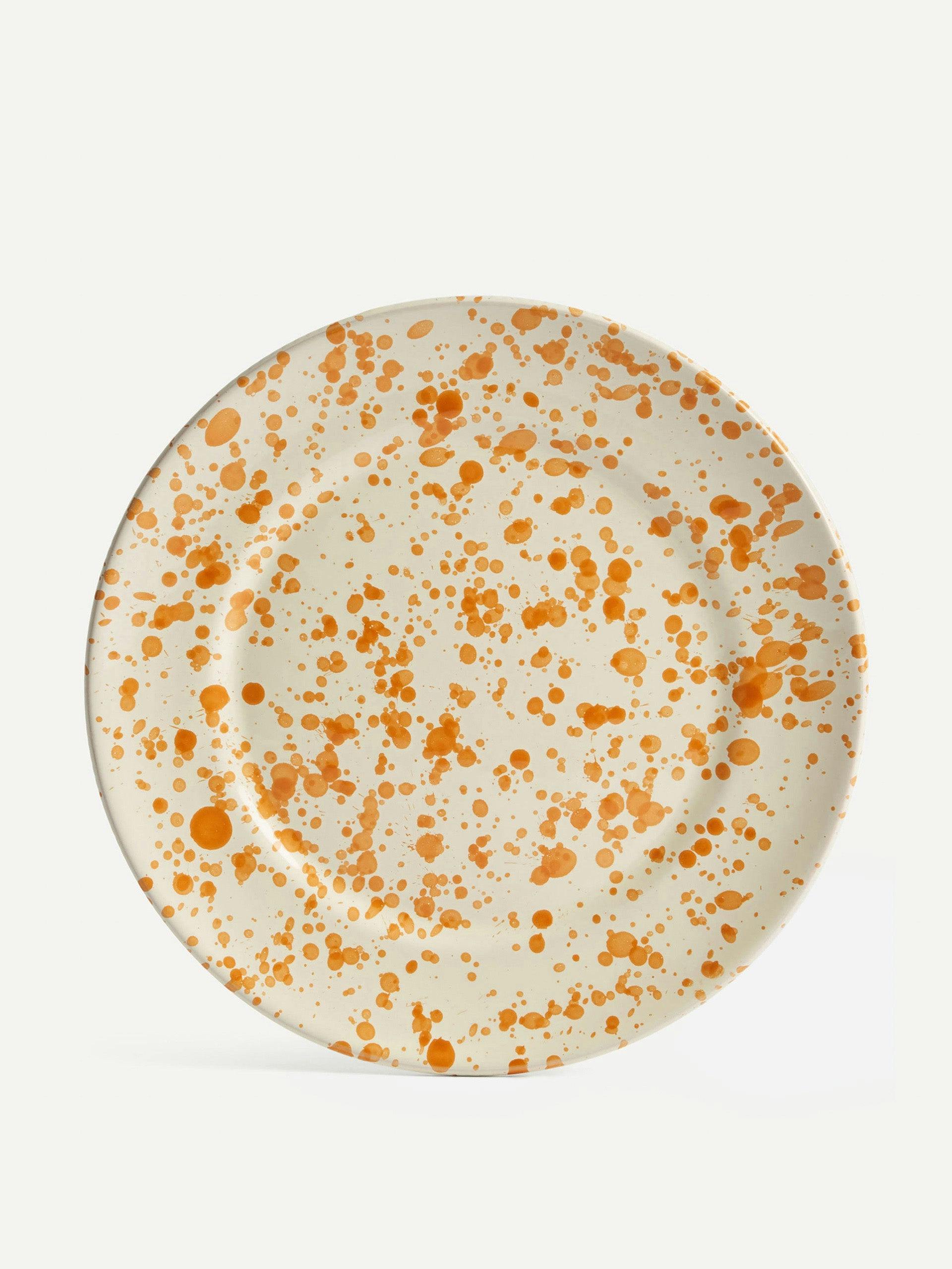 Dinner plate in burnt orange