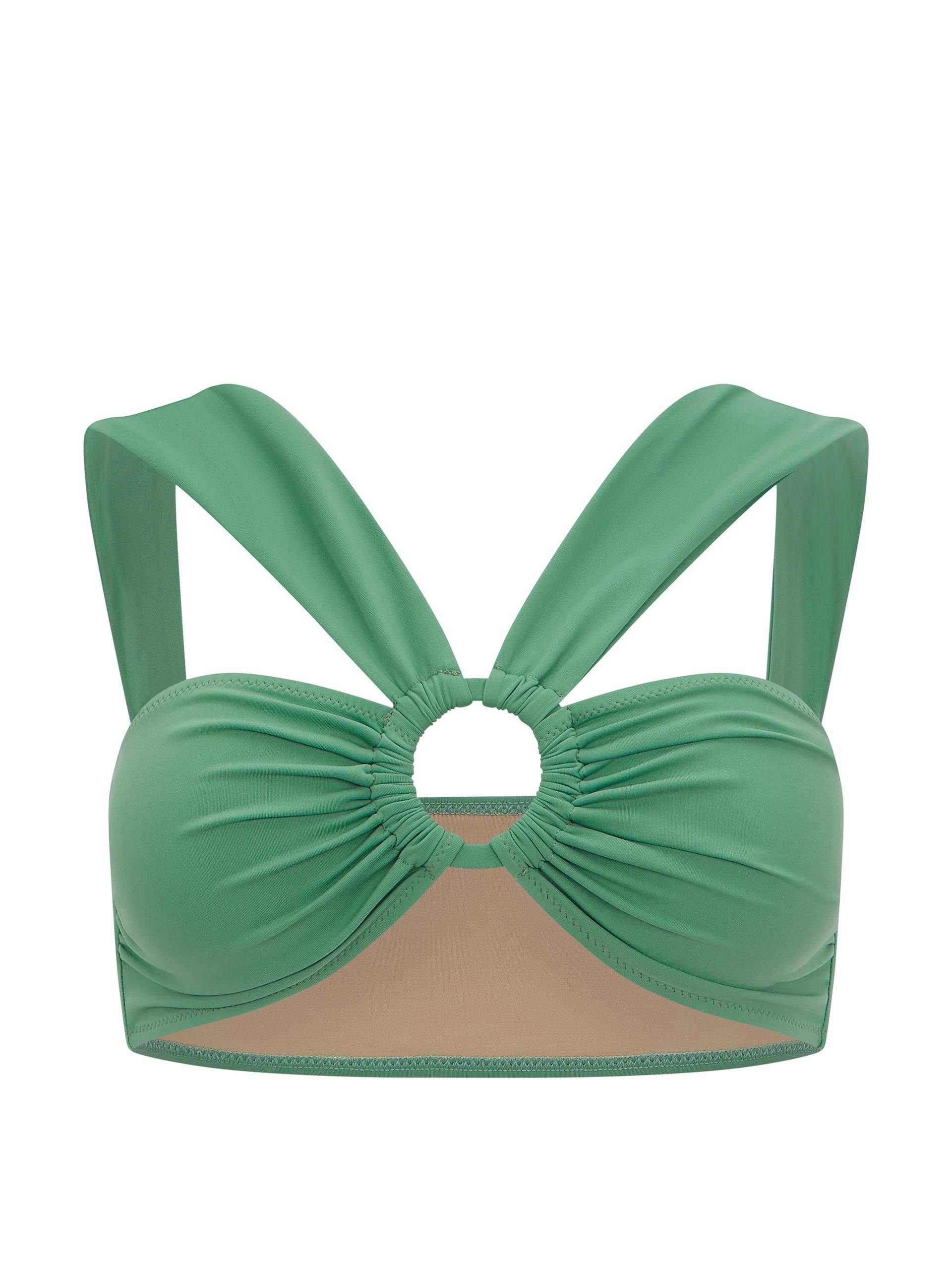 Green Sia bikini top