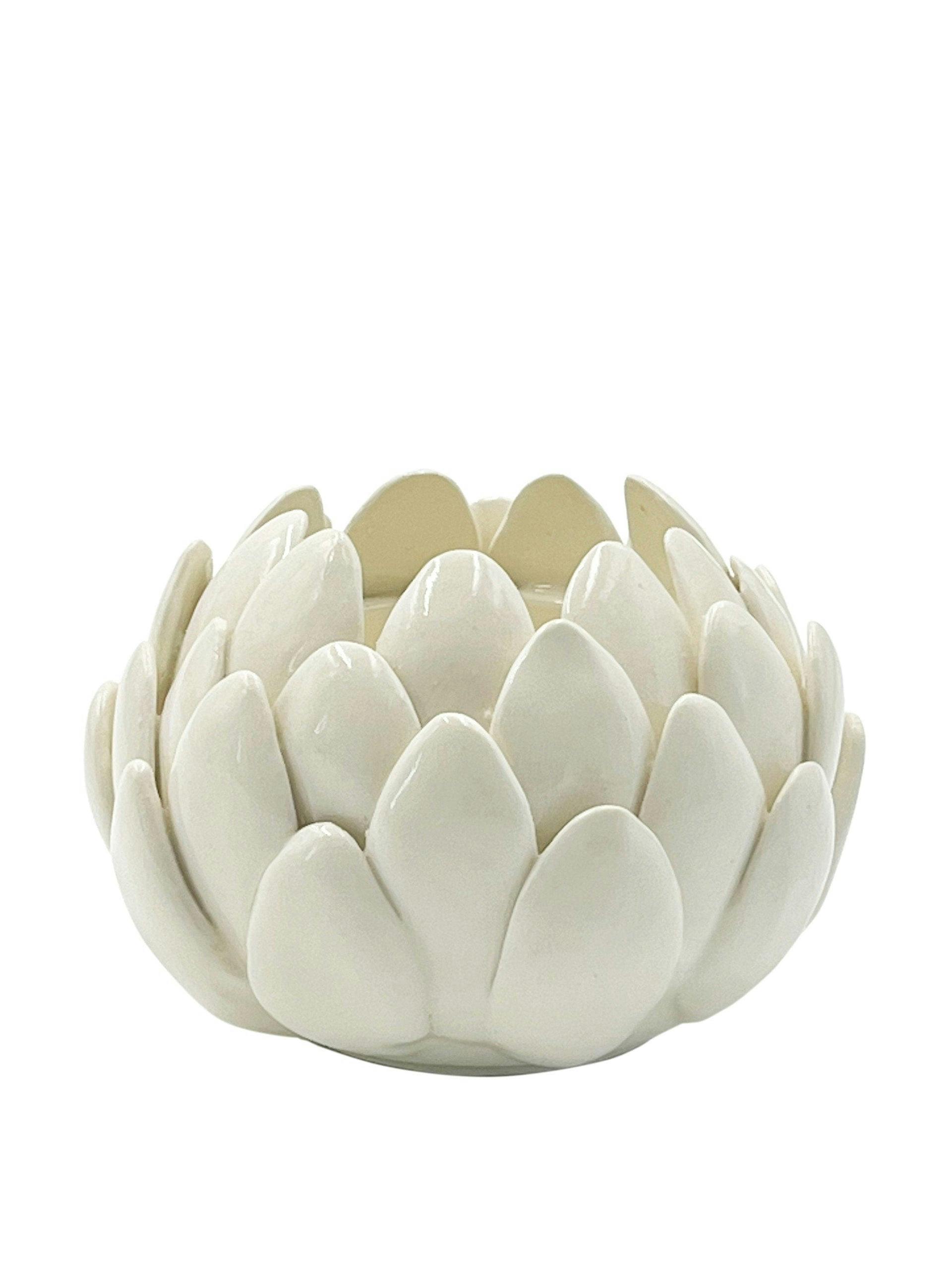 Artichoke bowl in cream, small