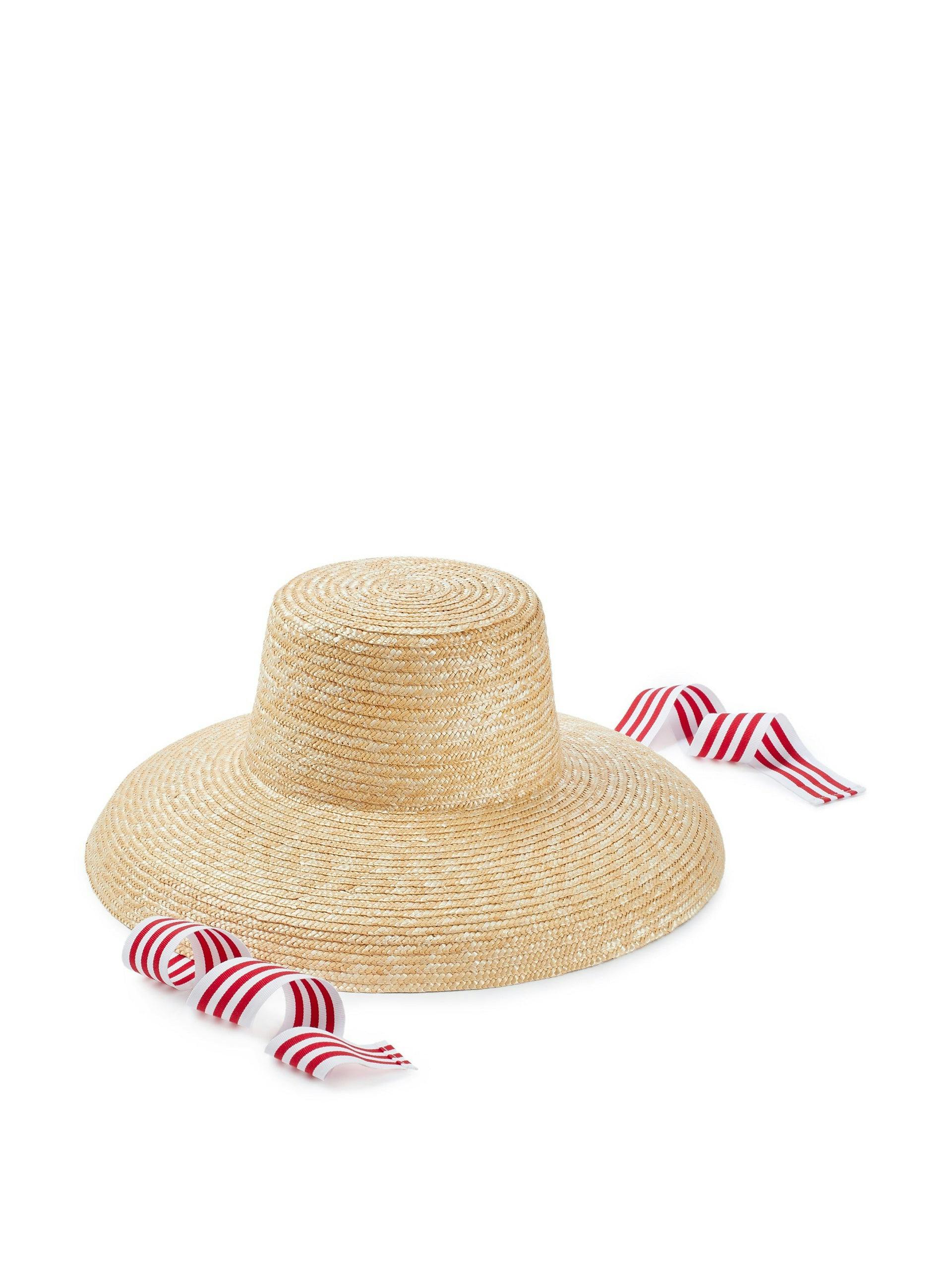 Red and white Gaby hat