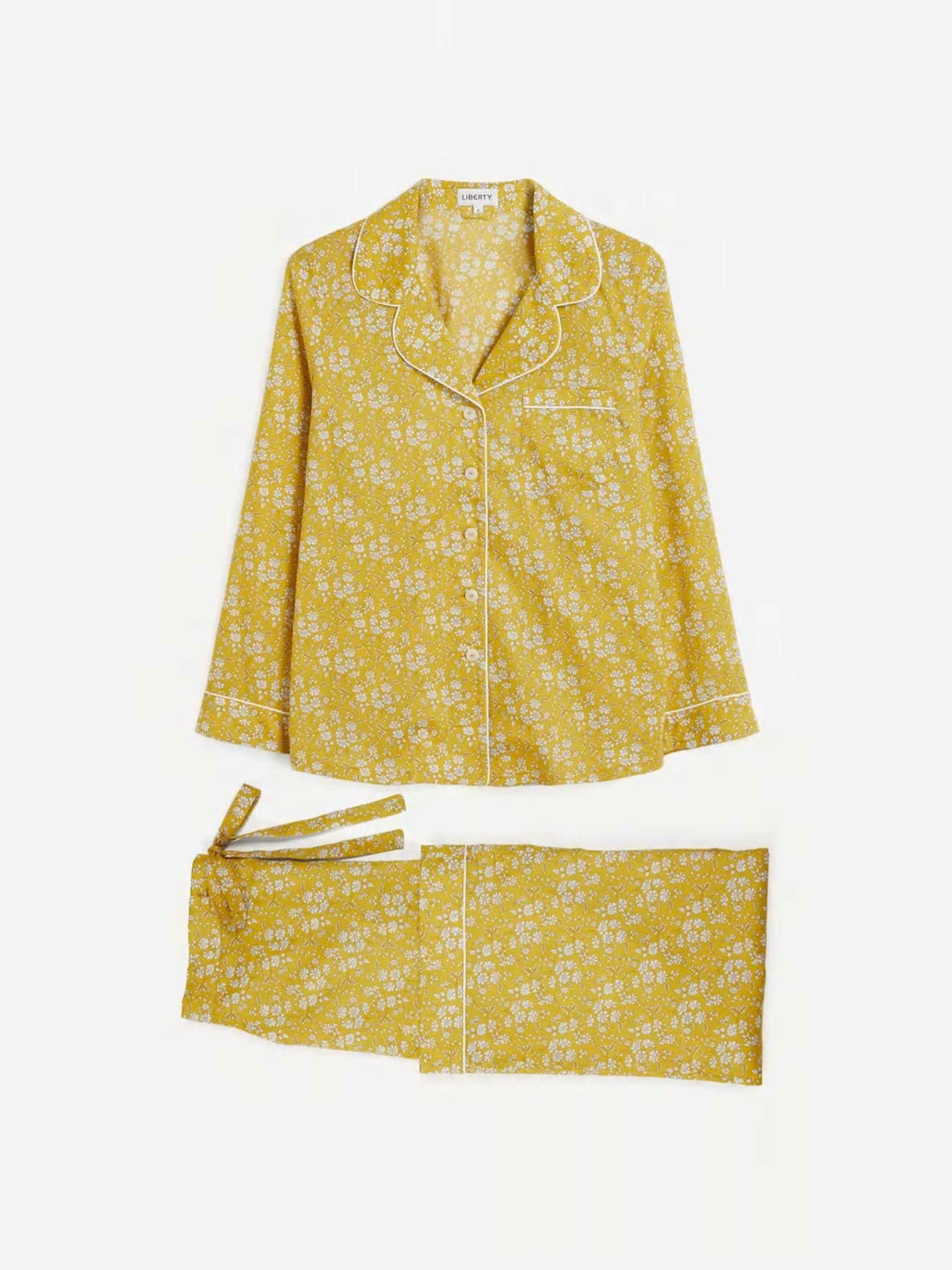 Yellow printed pyjama set