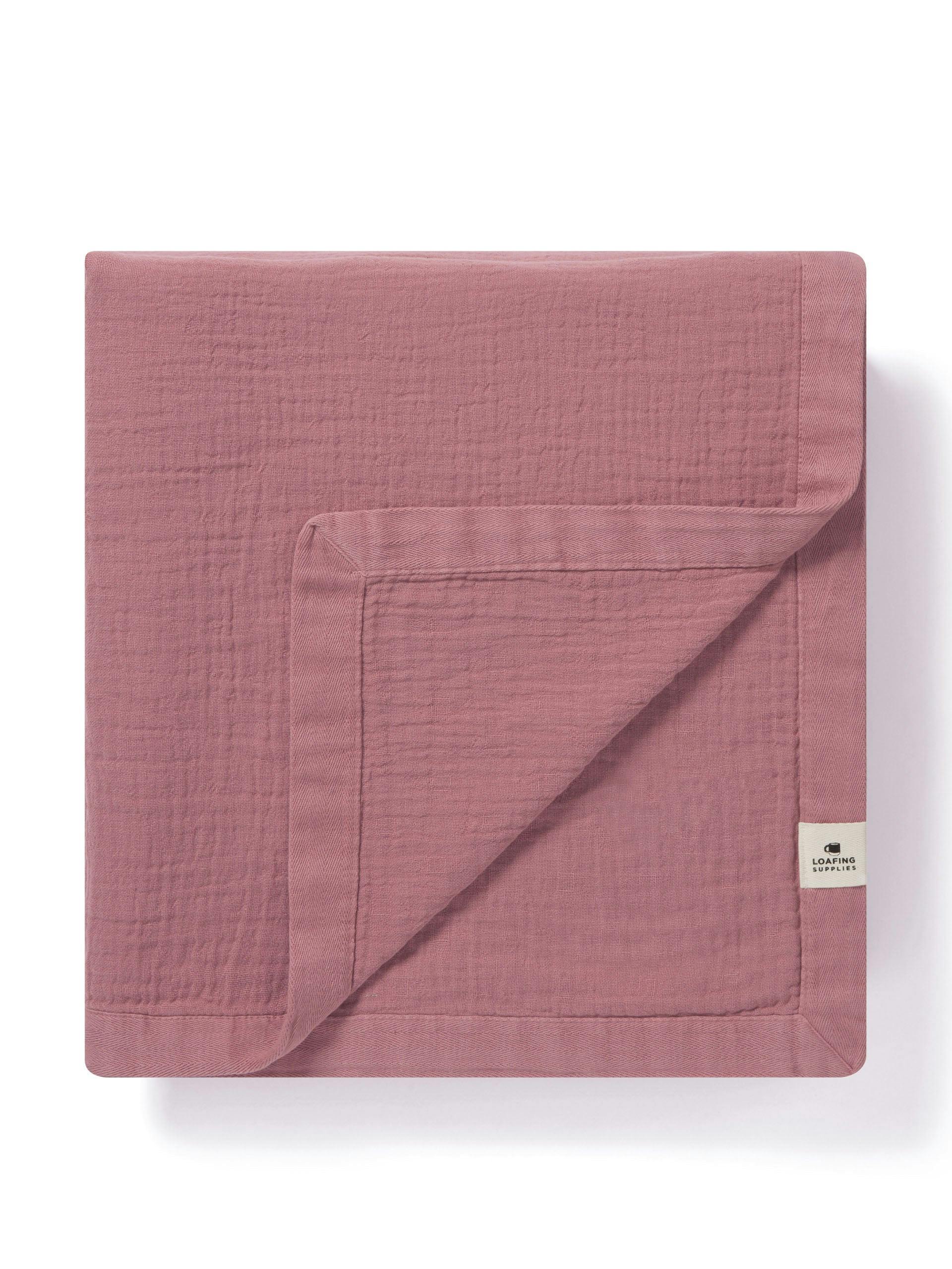 Pink drapy throw