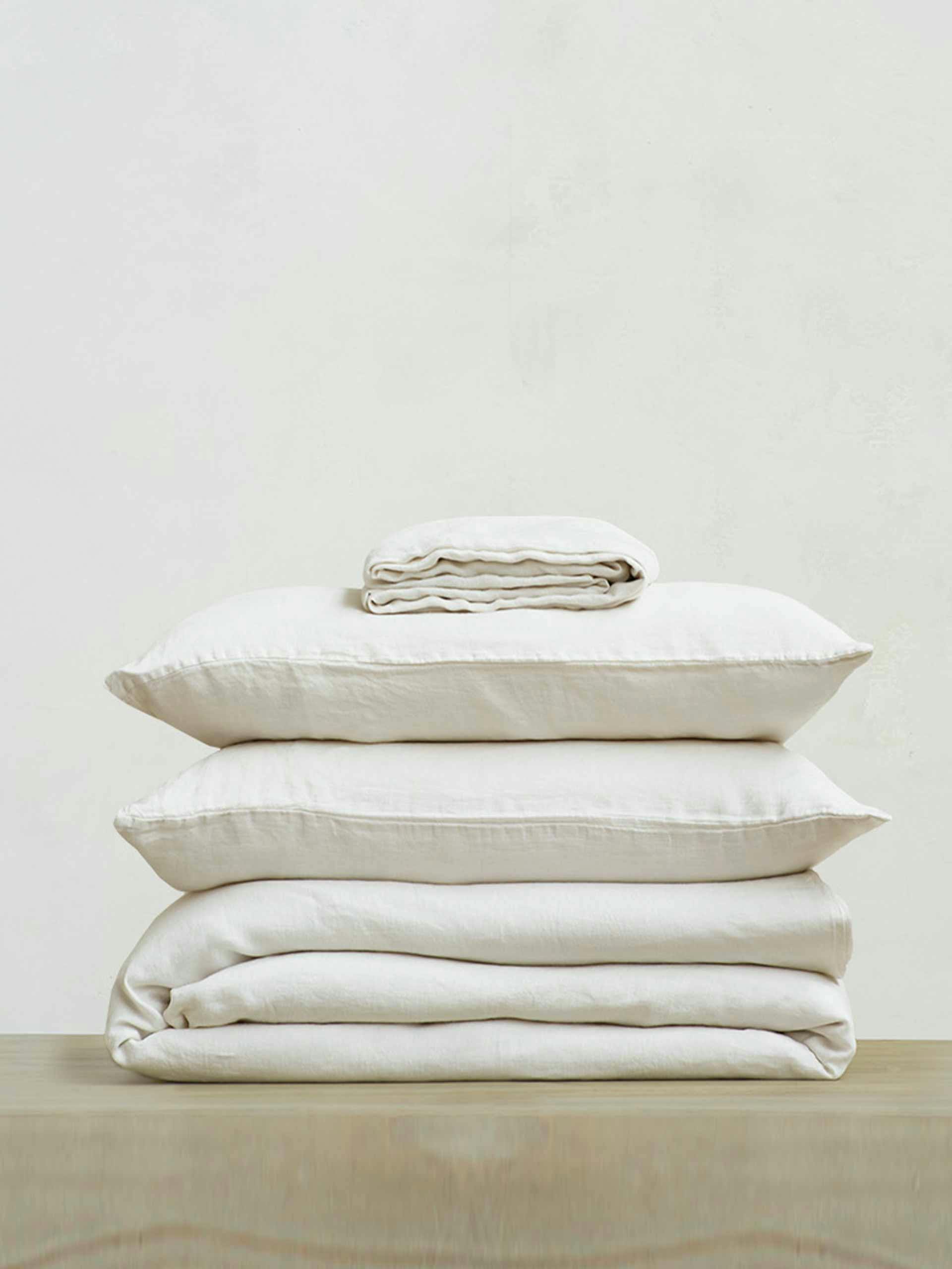Cream linen sheets
