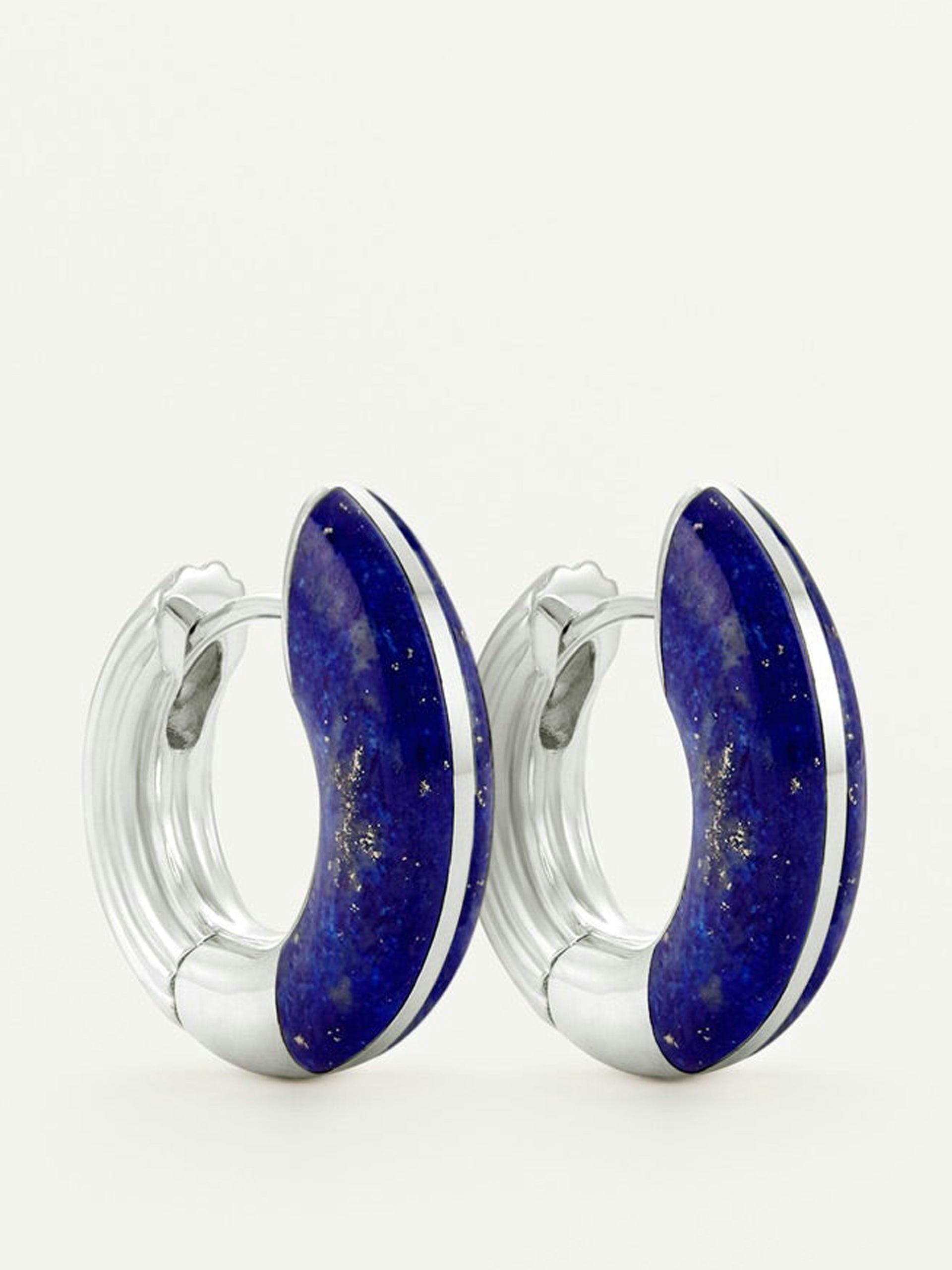 Locus Solus lapis and silver hoops