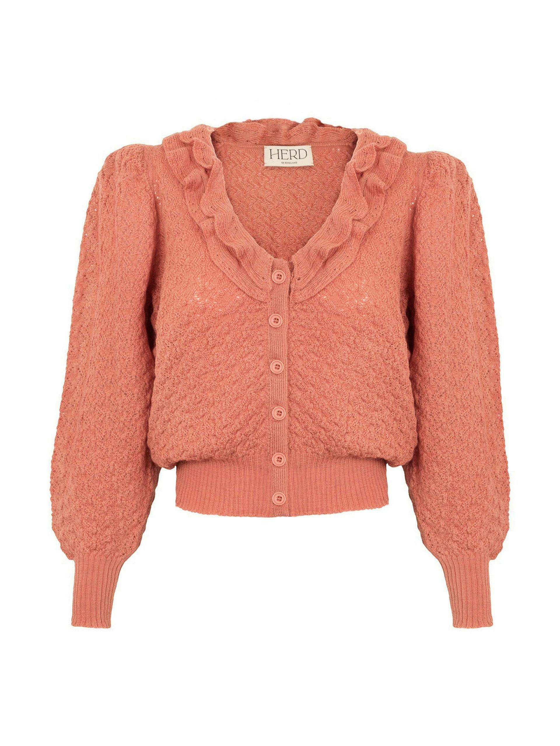 Coral Lytham knitted cardigan