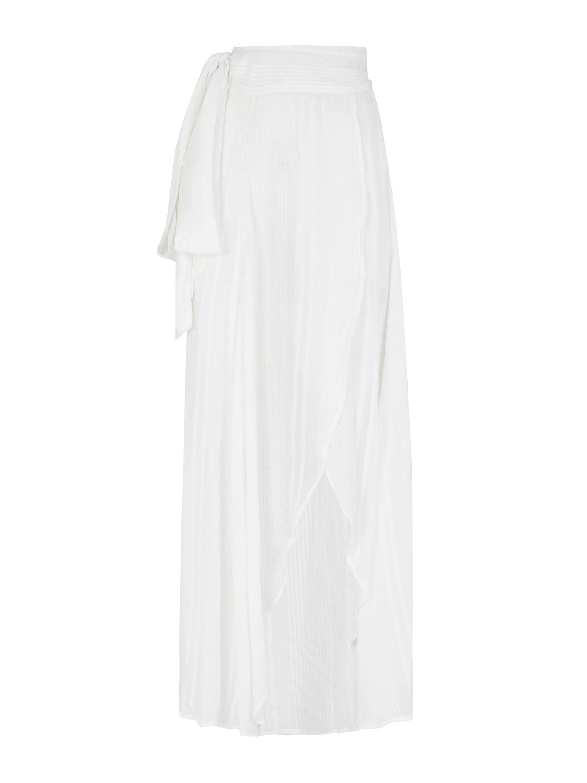 White Milu skirt in Lyocell Tencel