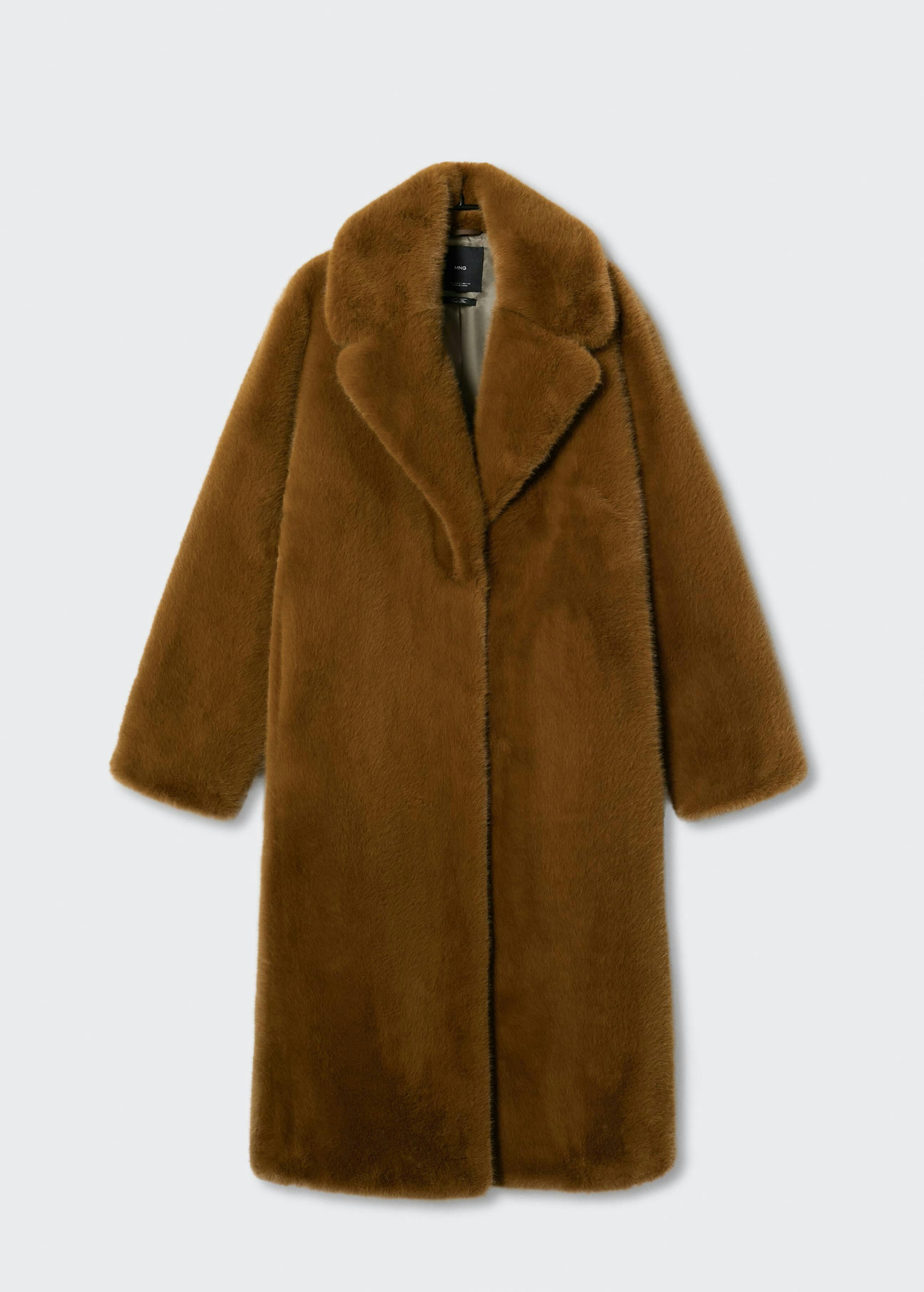 Oversize faux-fur coat
