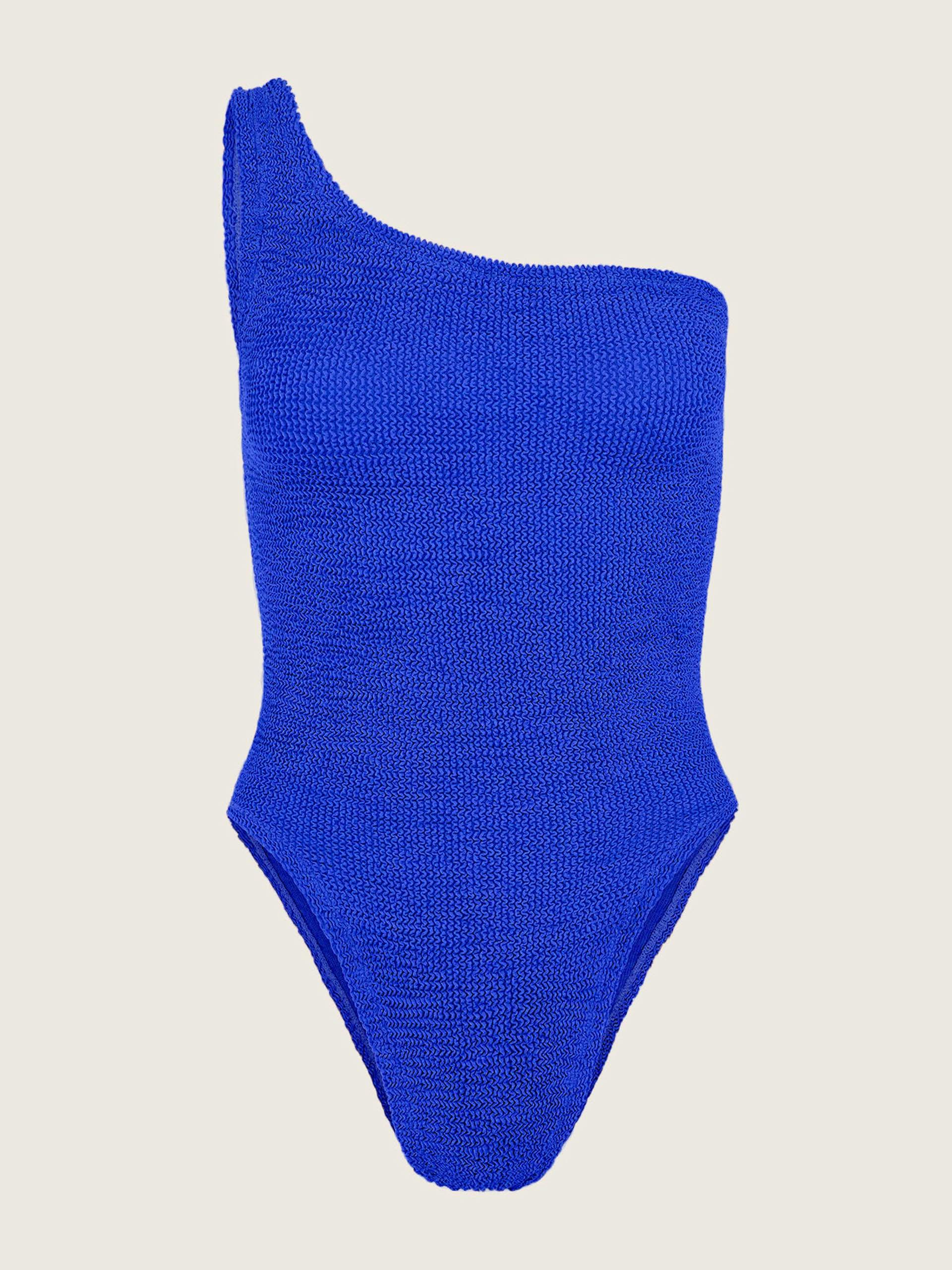 Royal blue one-shoulder Nancy swimsuit