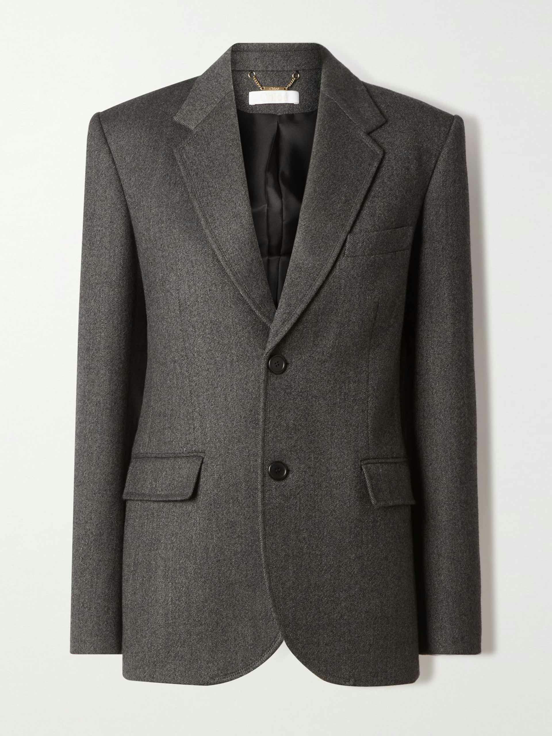 Wool and cashmere-blend blazer