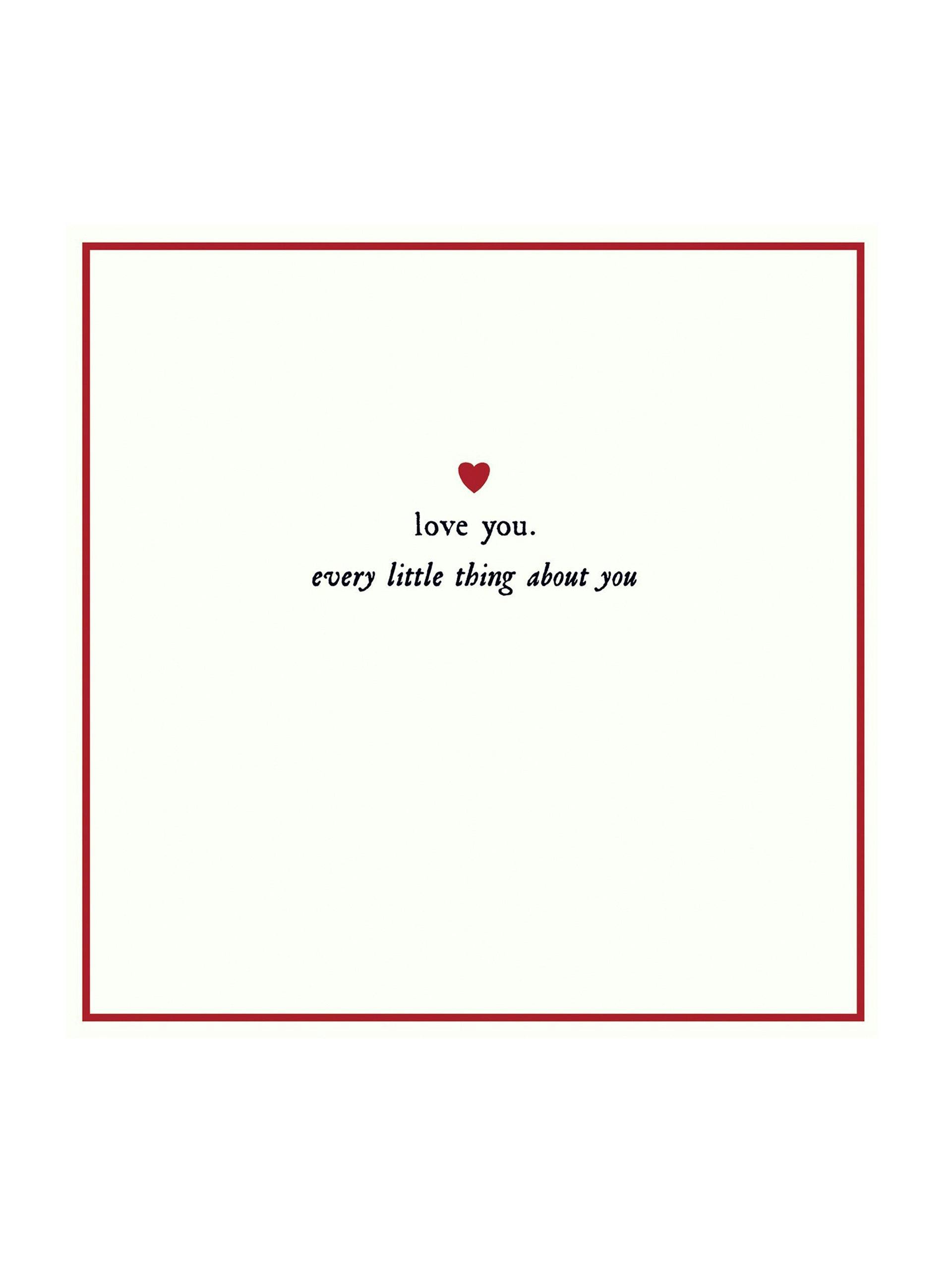 Every Little Thing Valentine's Day card