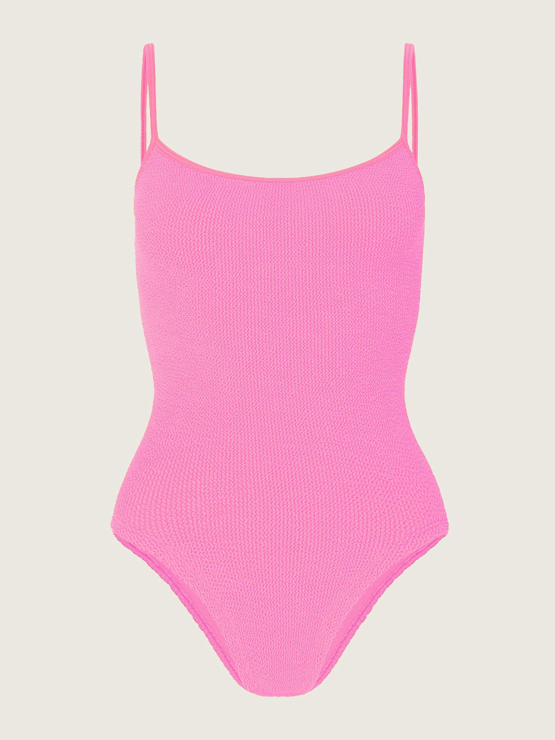 Bubblegum pink spaghetti strap Pamela swimsuit