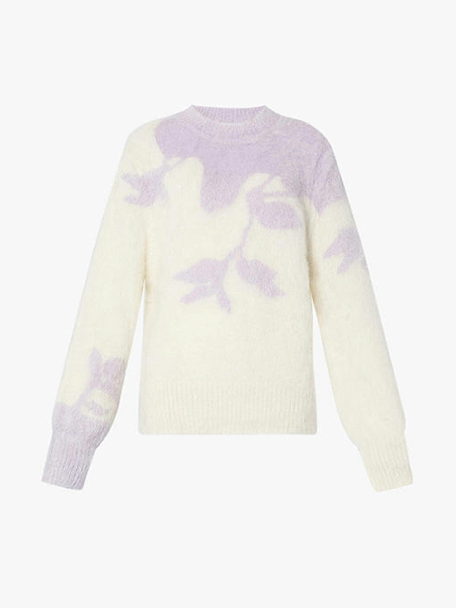 Salma floral lilac mohair jumper