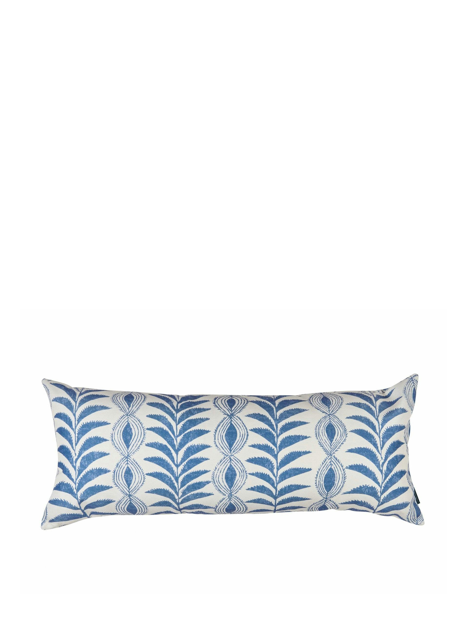 Zanzibar blue outdoor long cushion