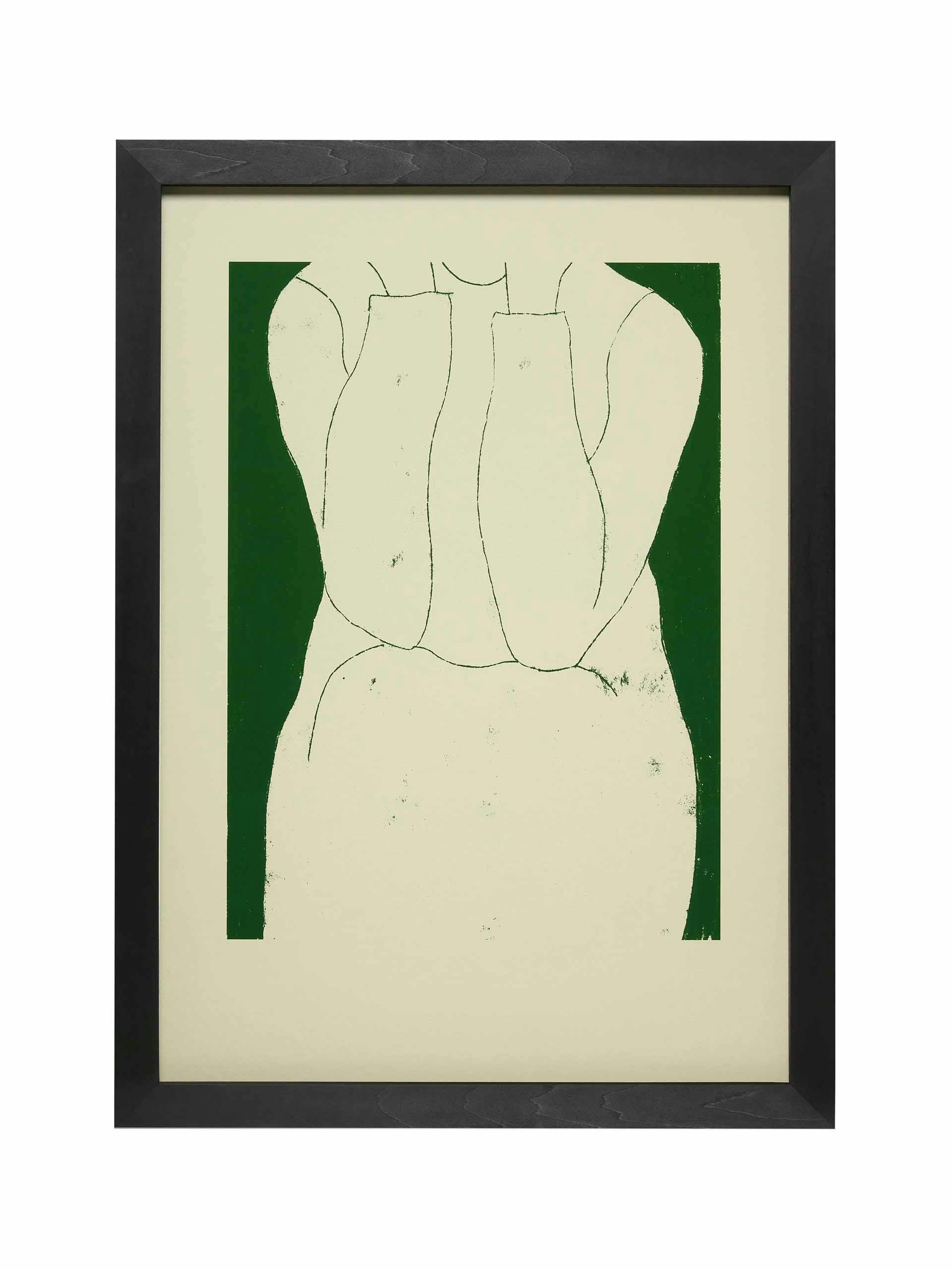 "Woman Sitting in Green" by Rosie McGuinness