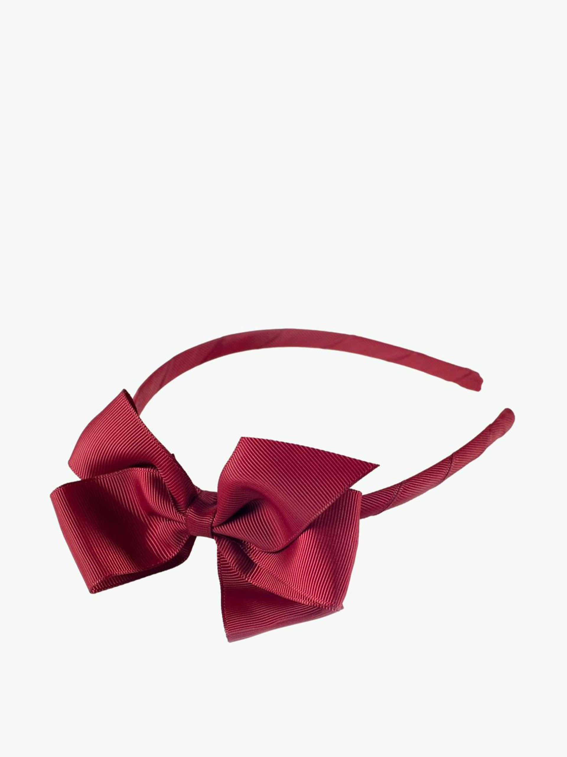 Rust red children's side-bow headband