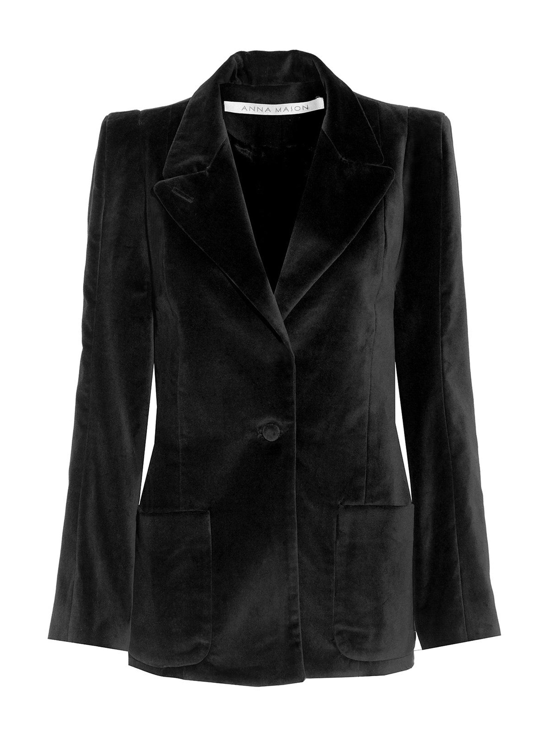 Black velvet Sharp jacket