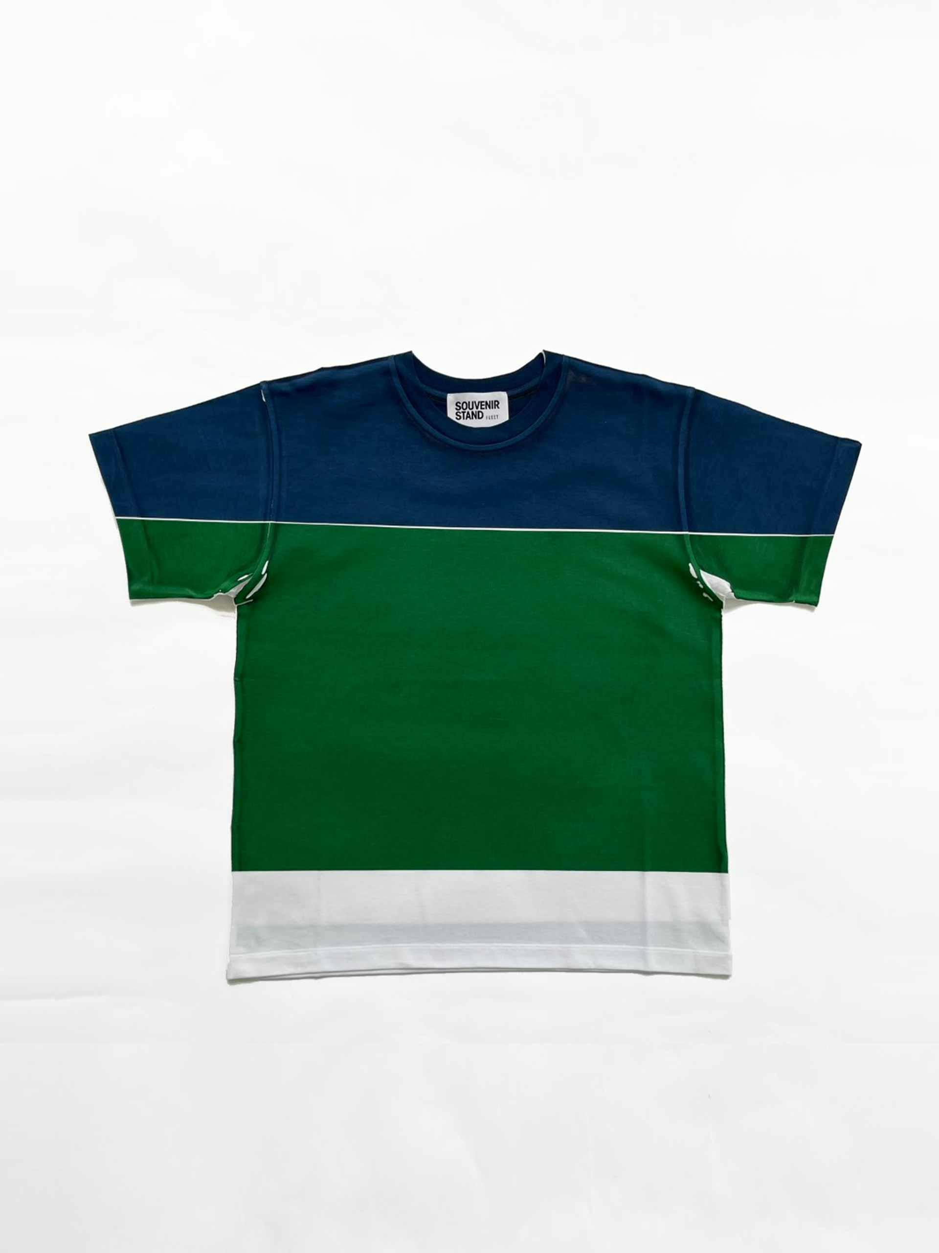 Green and blue tshirt