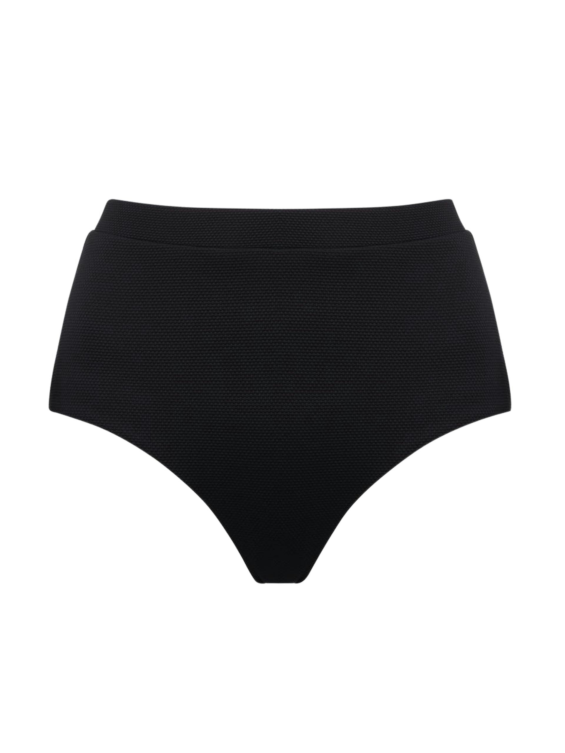 Black high-waisted Lucinda bikini bottoms