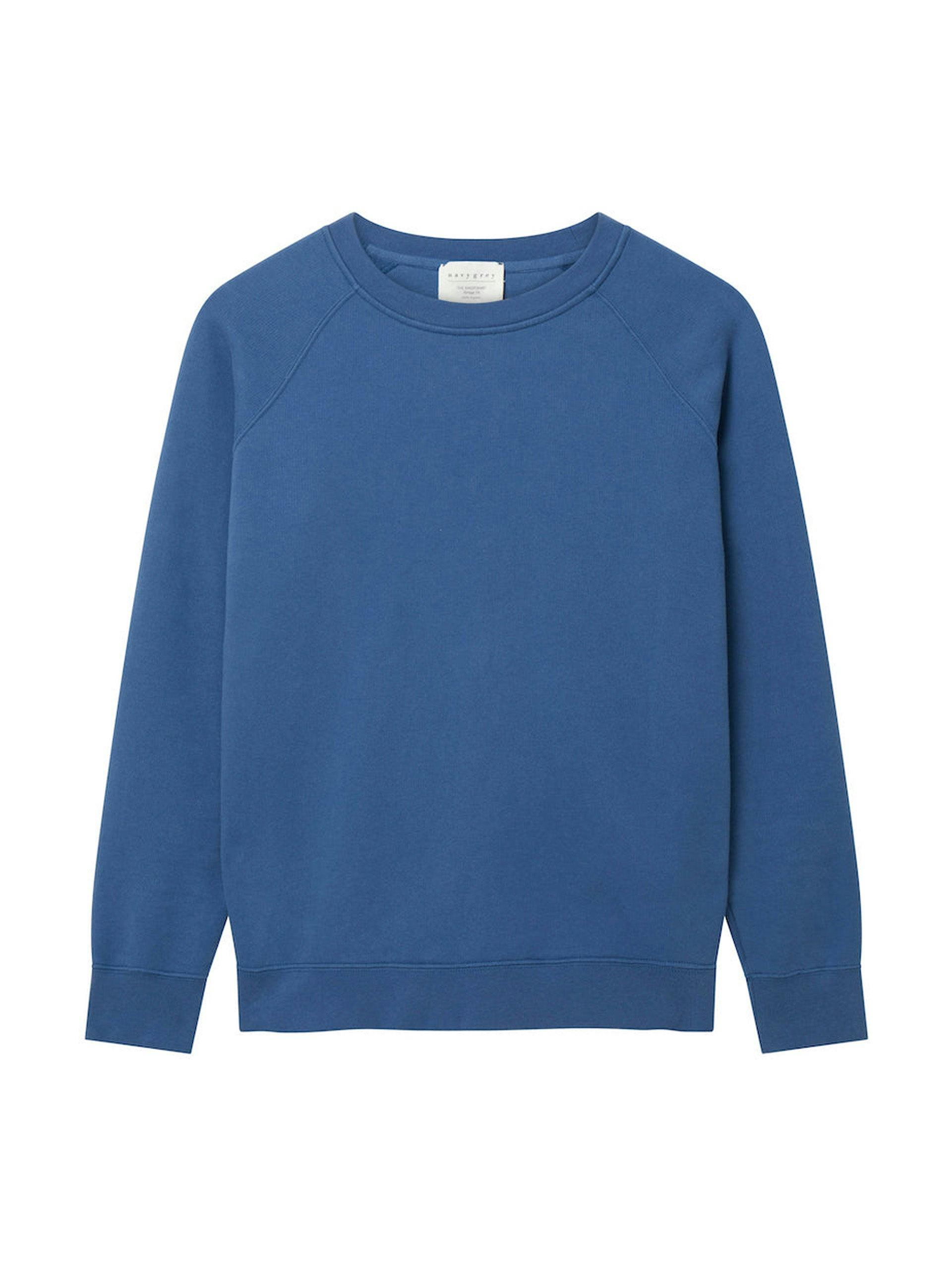 The Vintage-fit sweatshirt in ocean blue