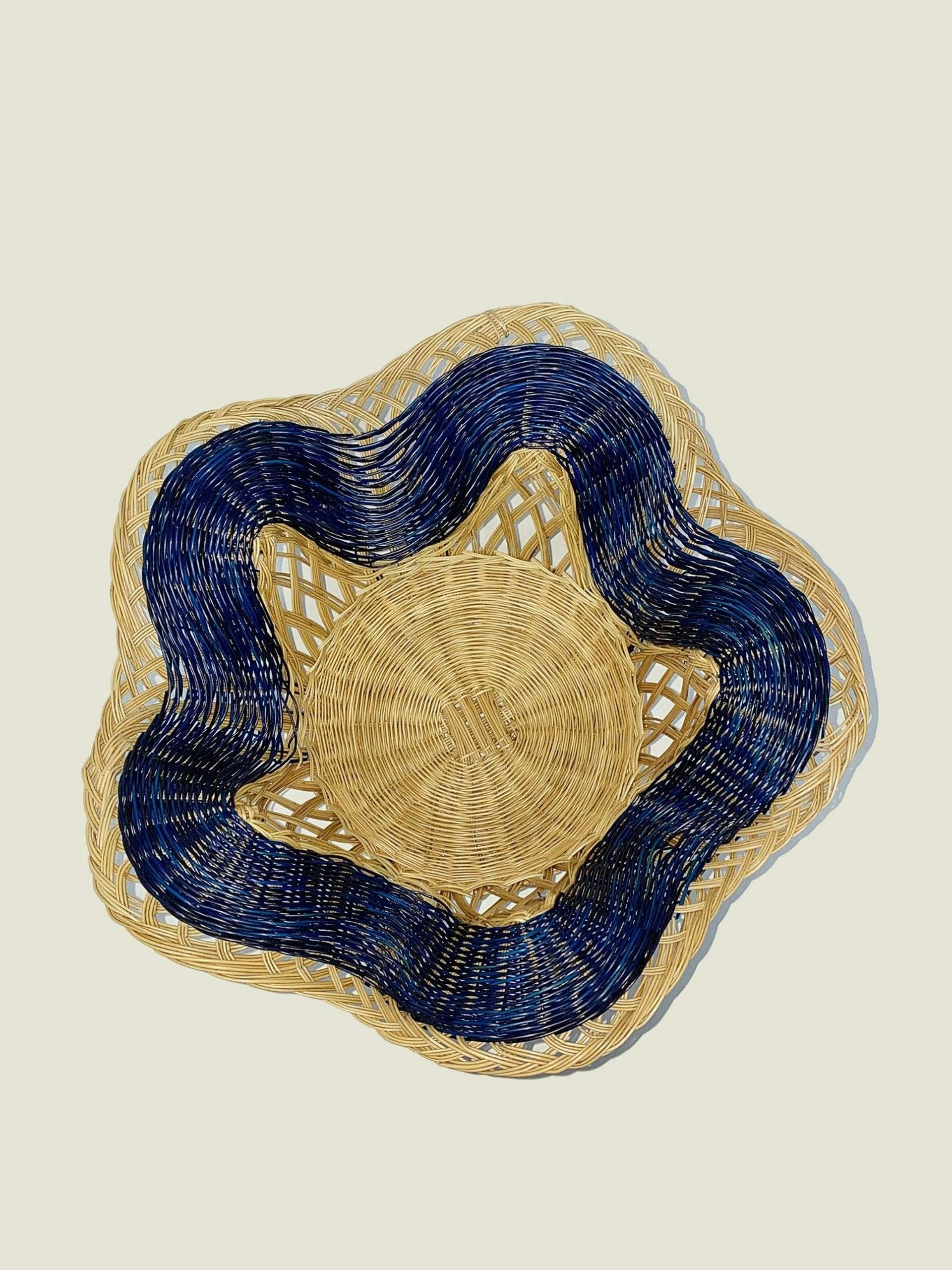 Boyacá scalloped woven bowl