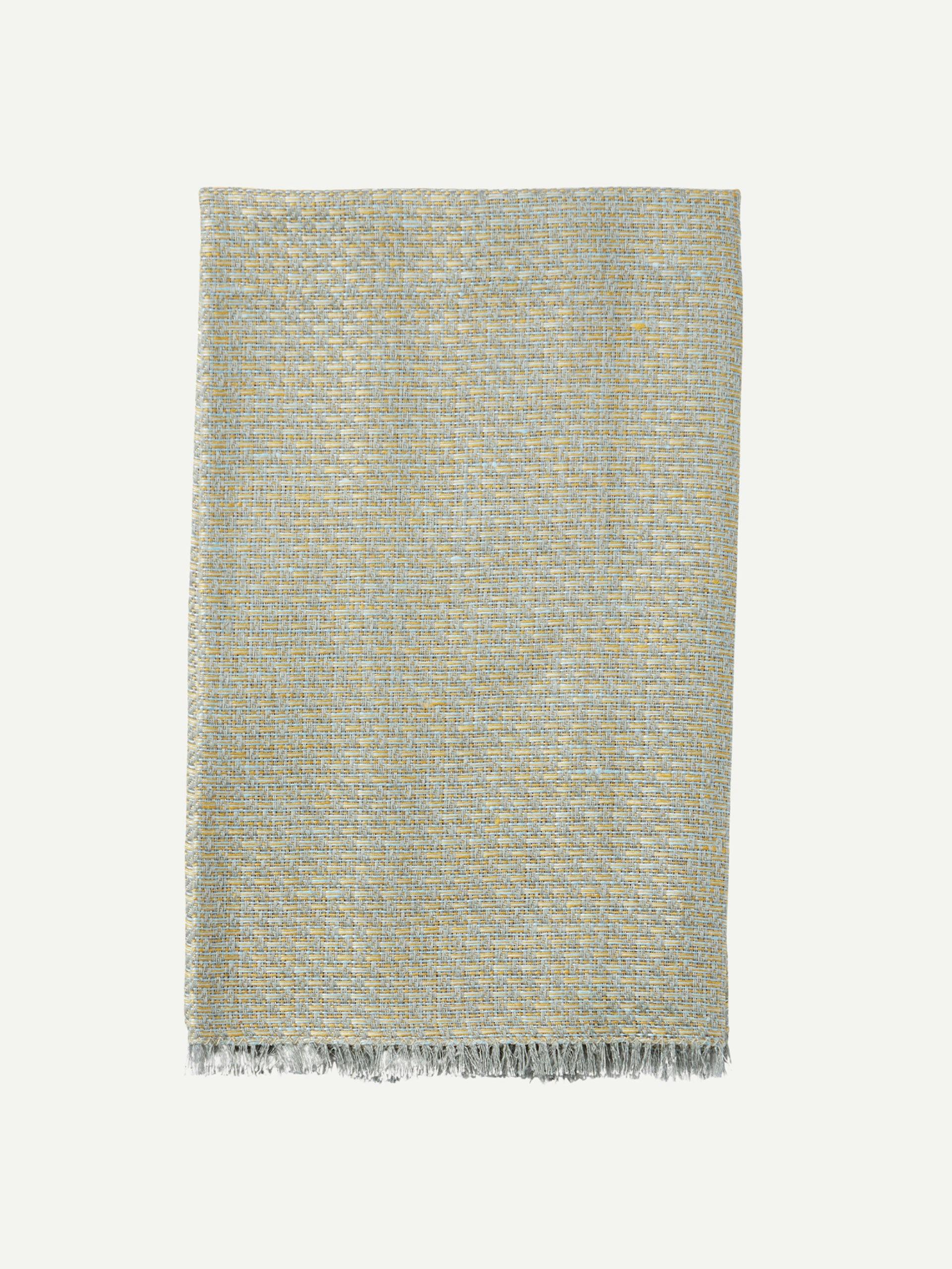 Woven sage Italian linen guest towel