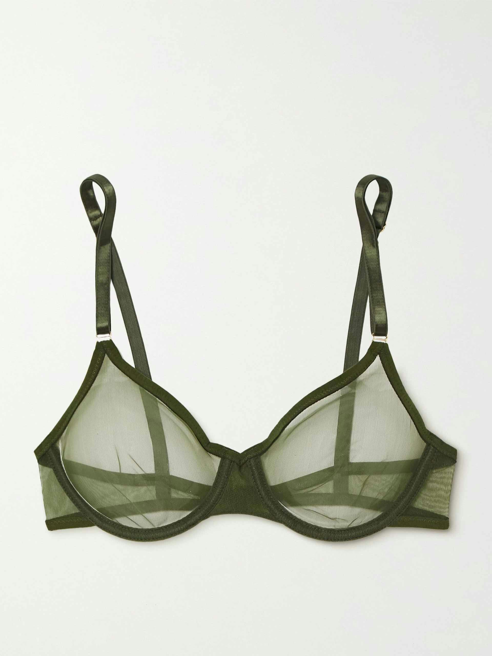 Jeanne moulded forest bra