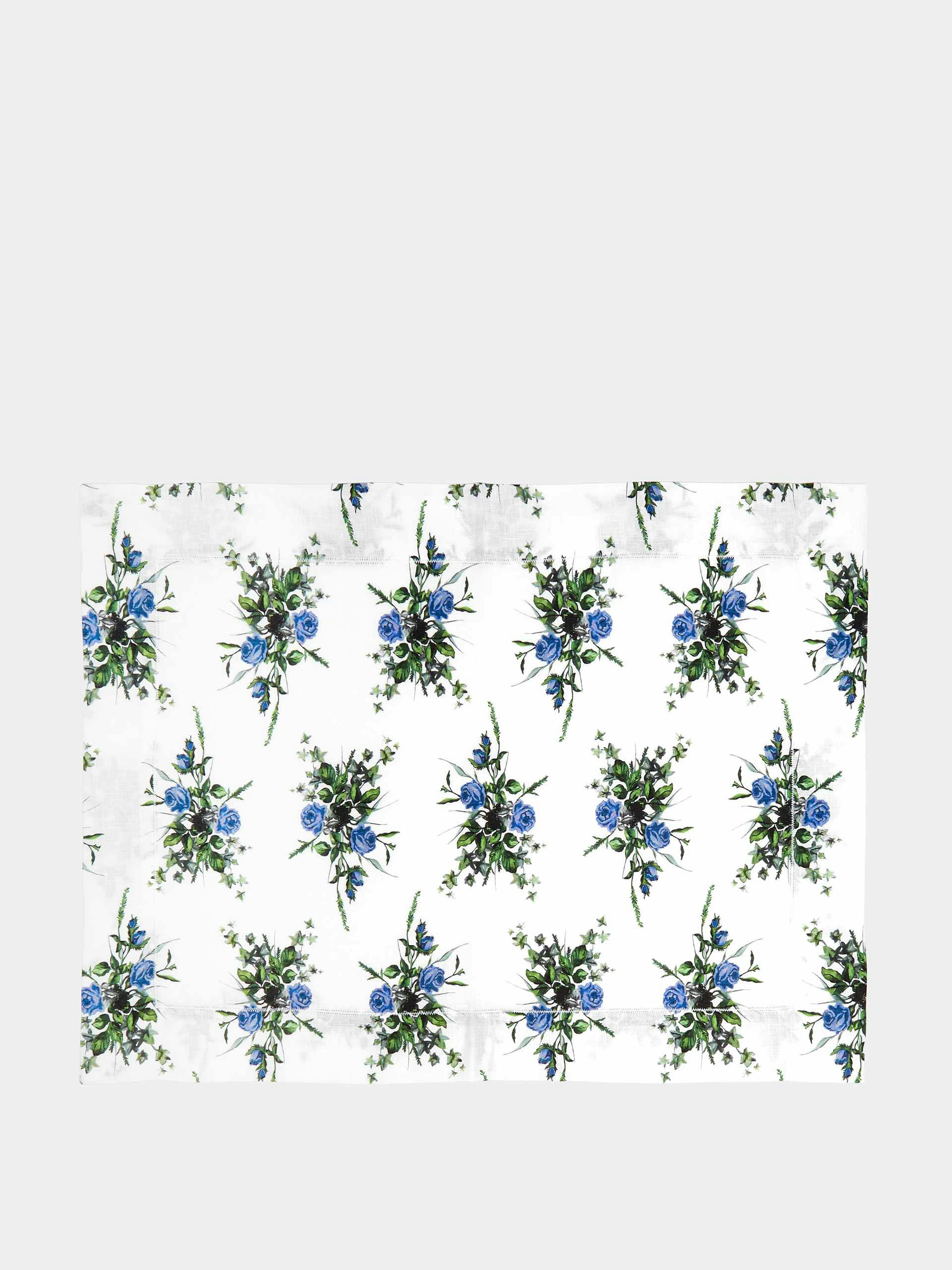 Floral linen placemats (set of 4)