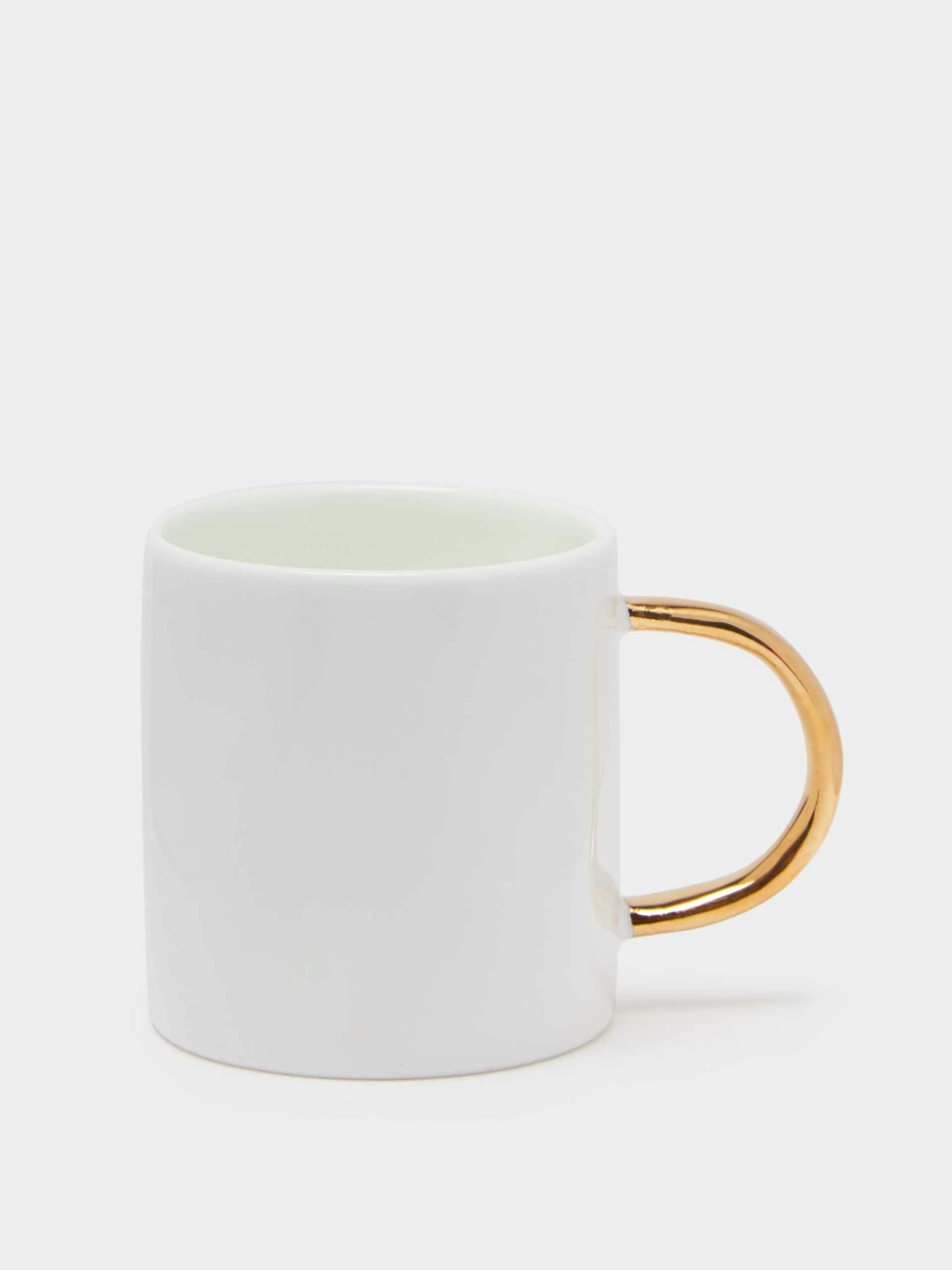 24kt gold painted bone china espresso mug