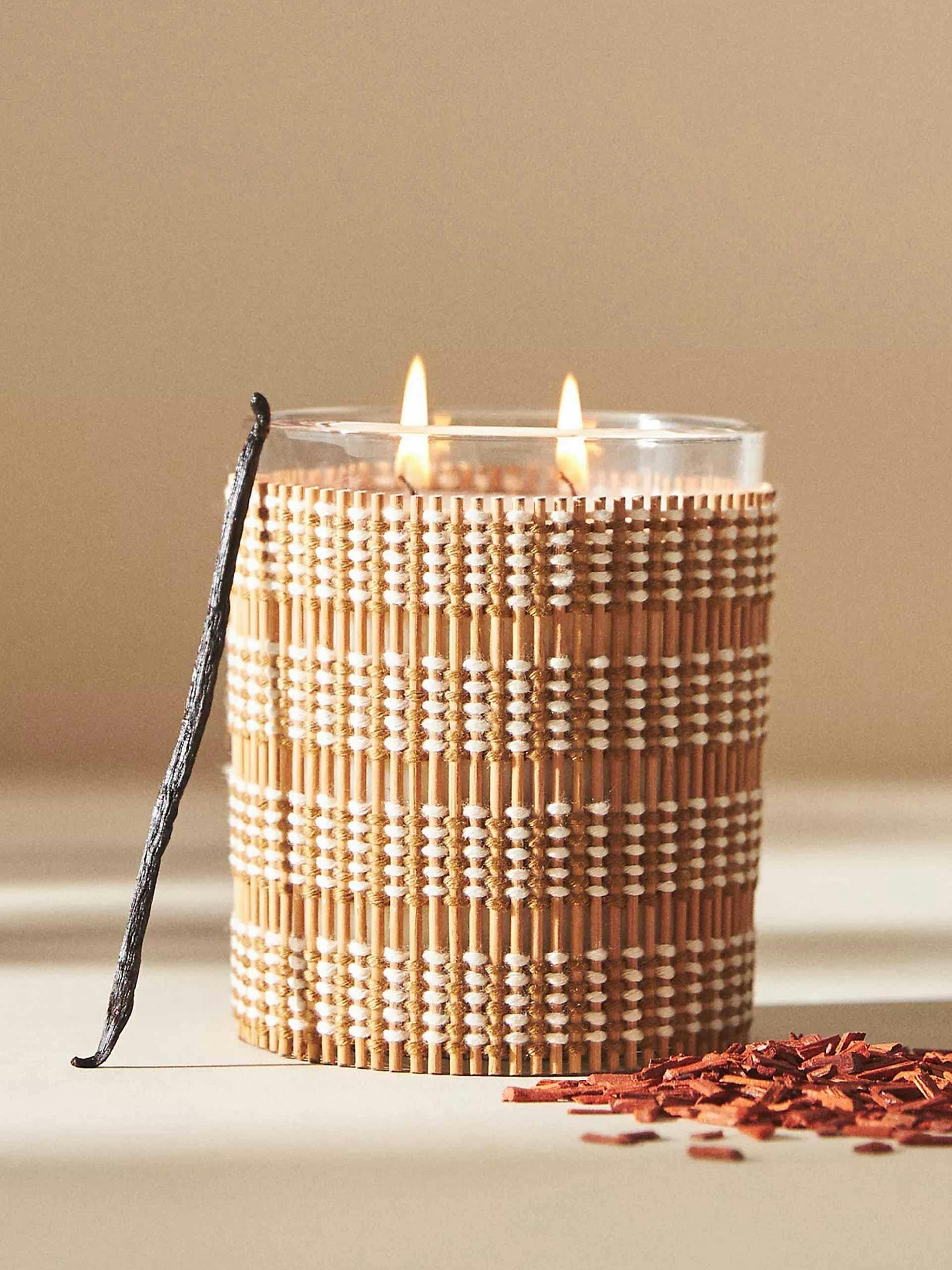 Woven candle